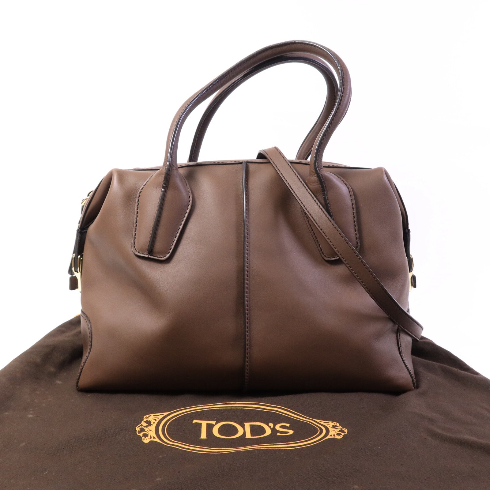 TOD'S 牛皮皮革D-Styling Bauletto Medium手挽肩背兩用袋