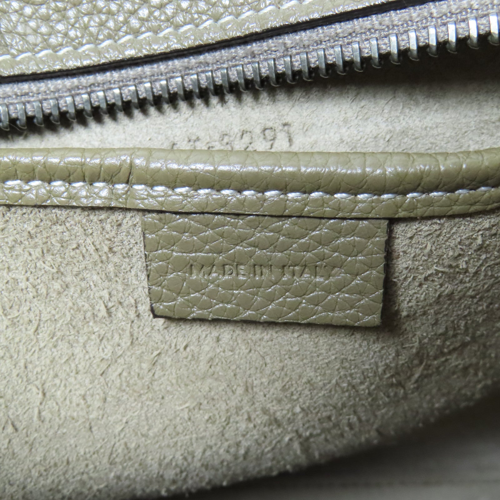 CELINE 牛皮皮革Nano Luggage銀扣手挽肩背兩用袋