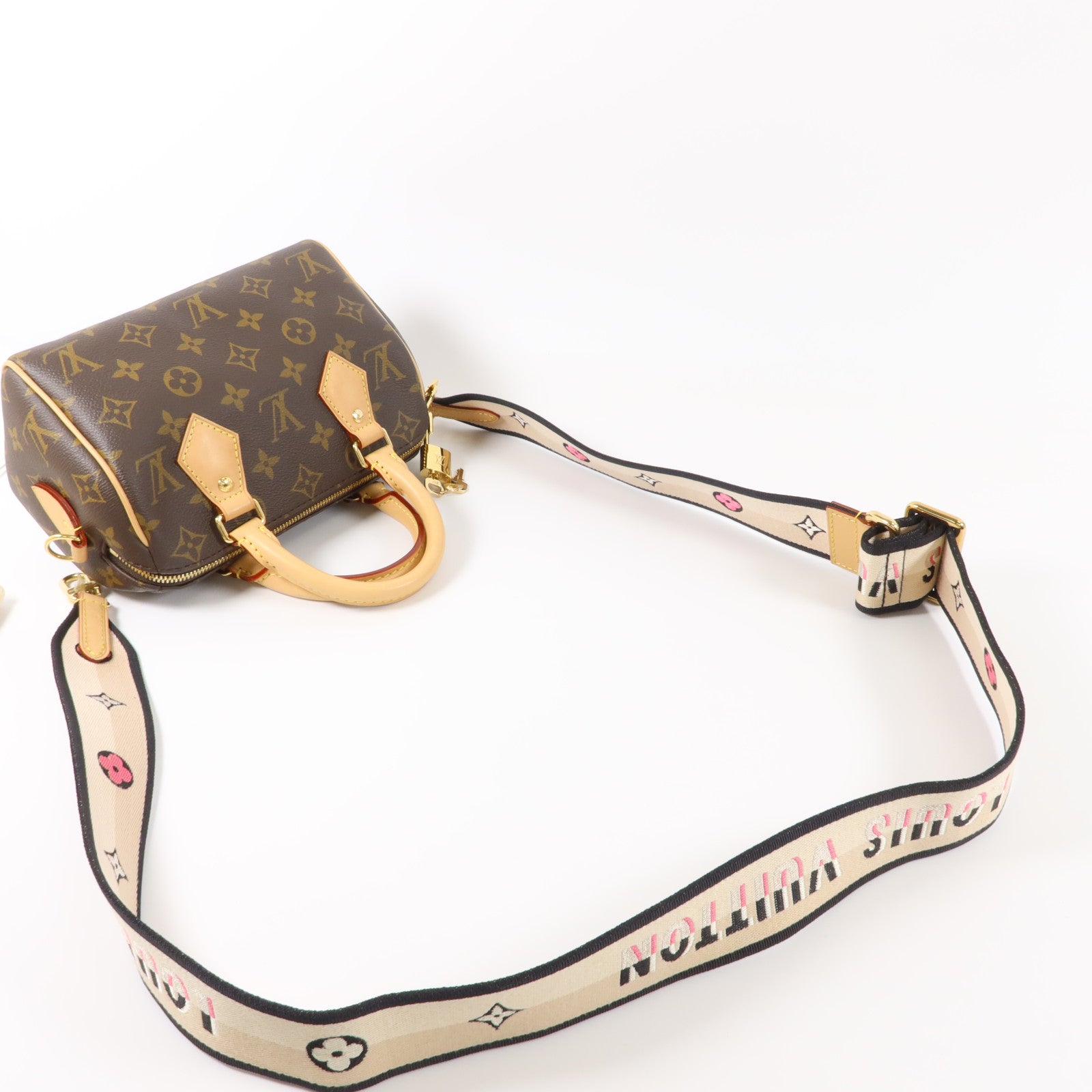 LOUIS VUITTON Monogram Speedy Bandouliere 20手挽肩背兩用袋
