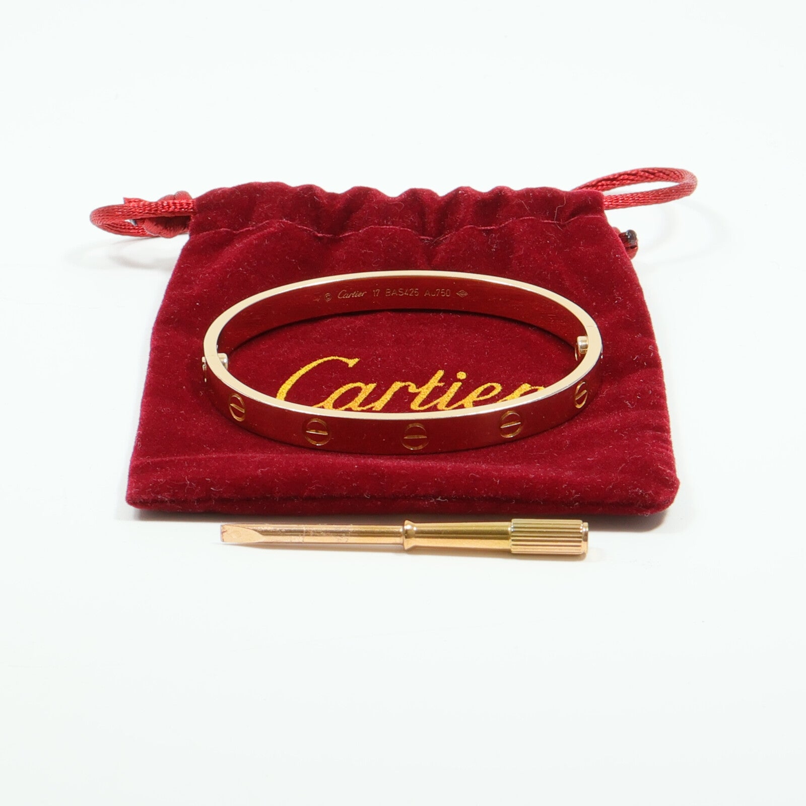 CARTIER 18K玫瑰金Love Bracelet手鐲