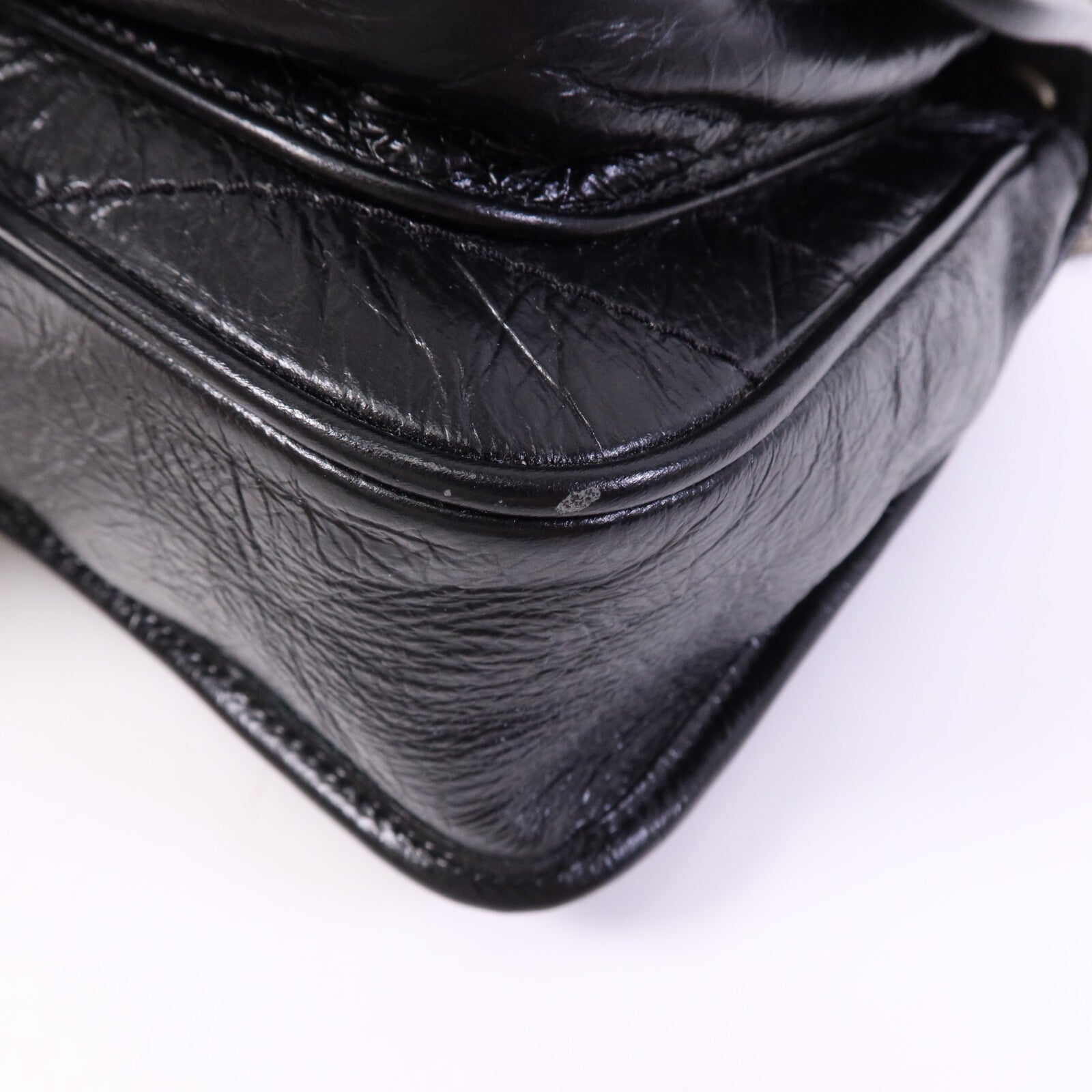 SAINT LAURENT 牛皮皮革Niki Baby銀扣鏈帶肩背袋