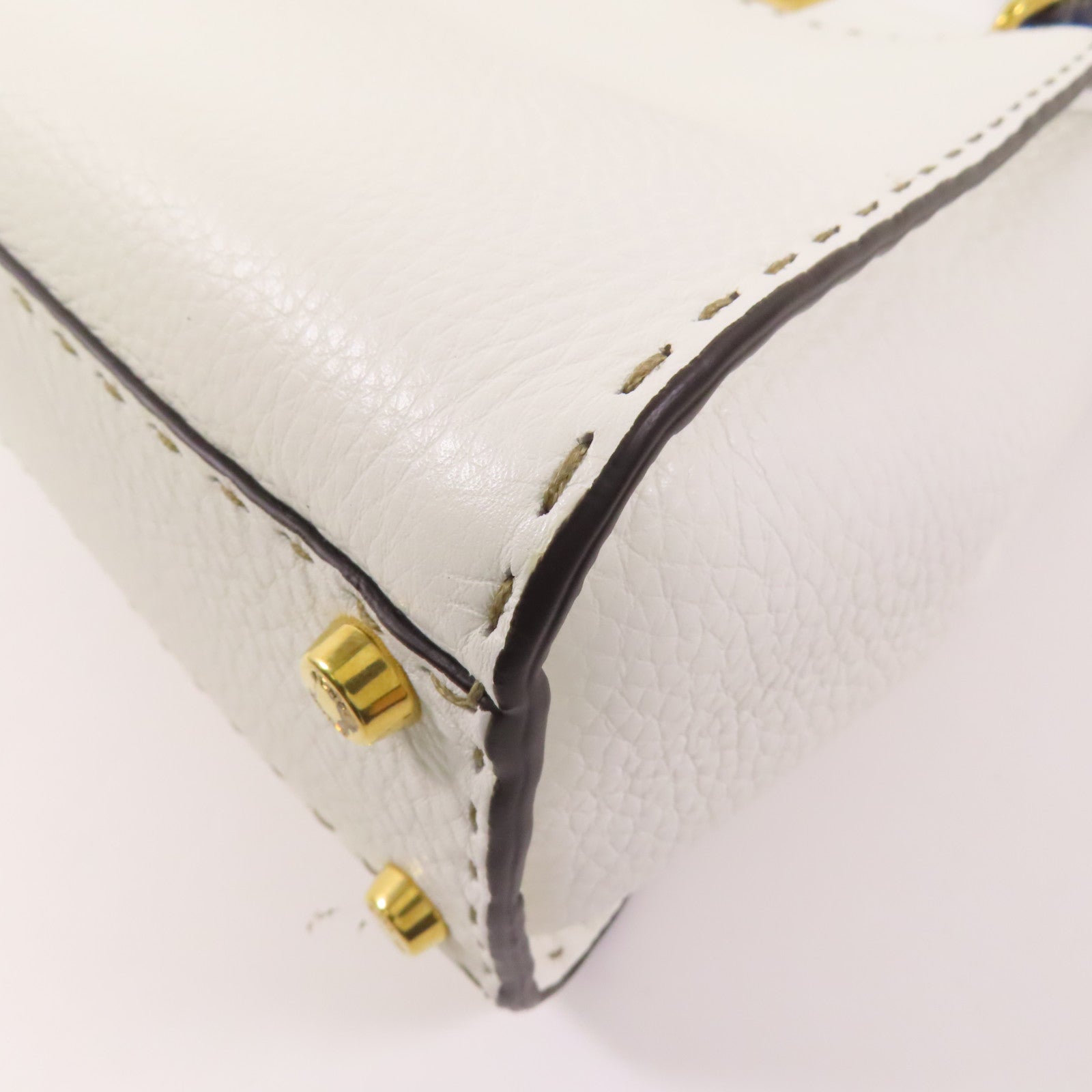 FENDI 牛皮皮革Peekaboo金扣手挽肩背兩用袋