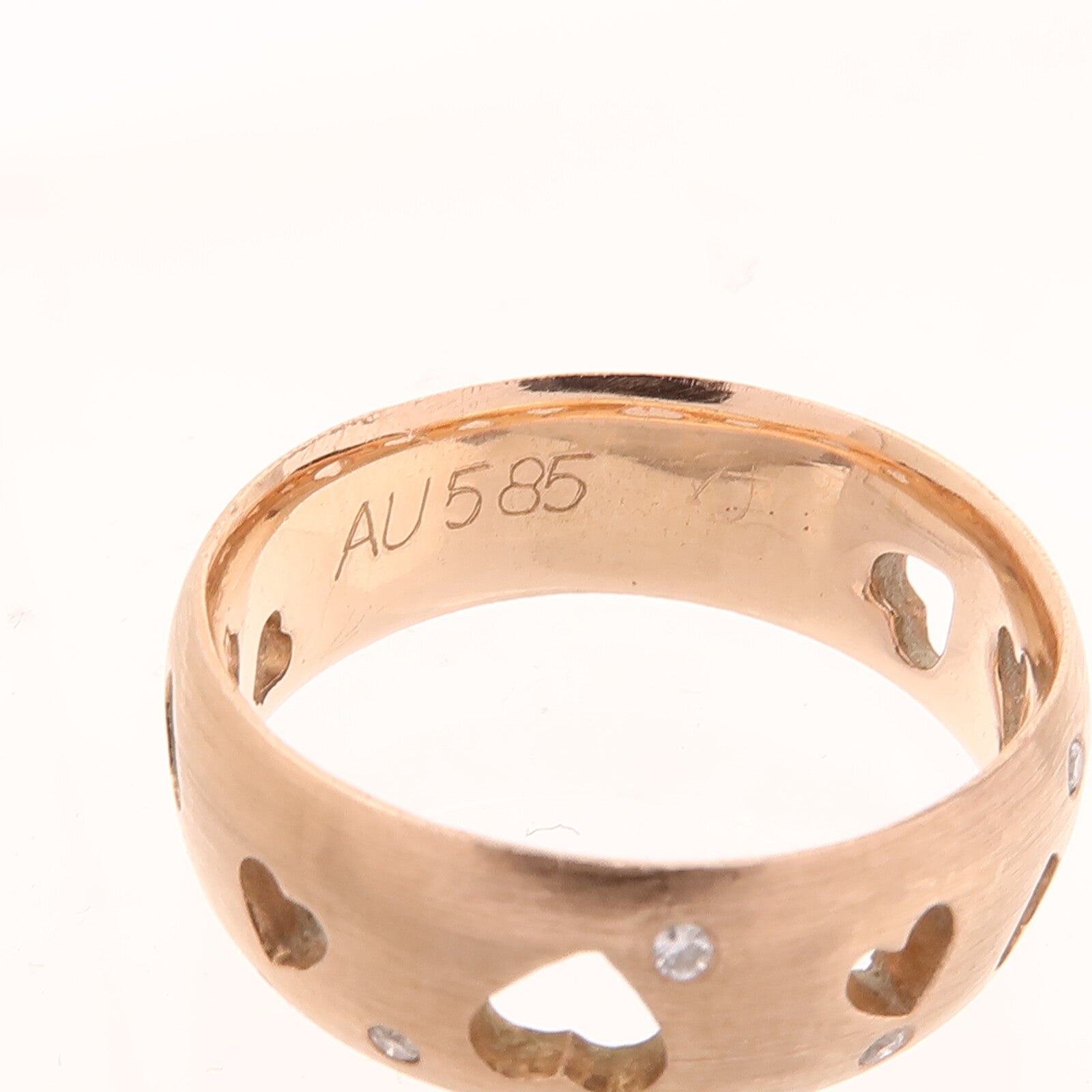 JEWELRY 14K玫瑰金Diamond Ring鑽石戒指US#6.25