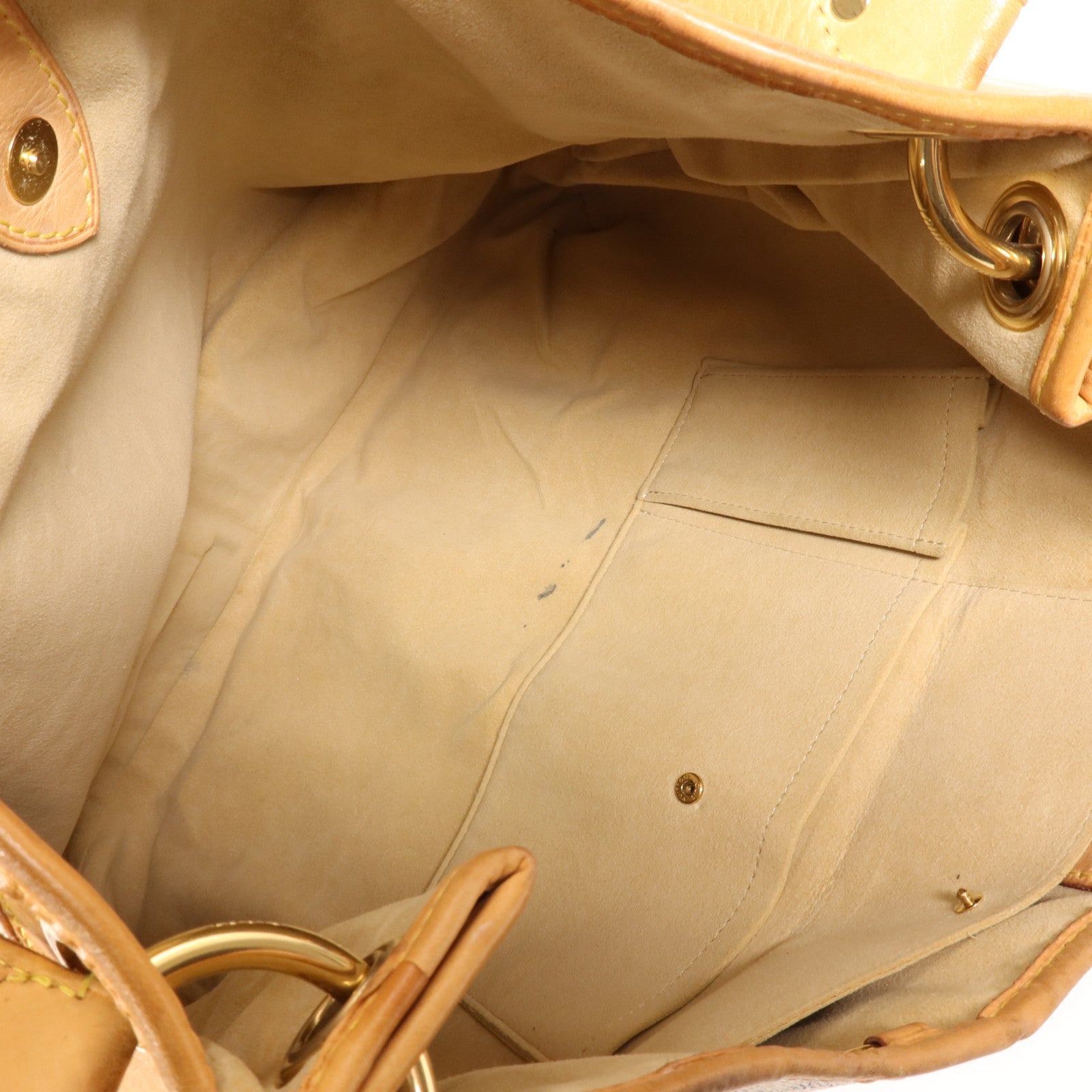 LOUIS VUITTON Damier Azur Galliera GM金扣肩背袋