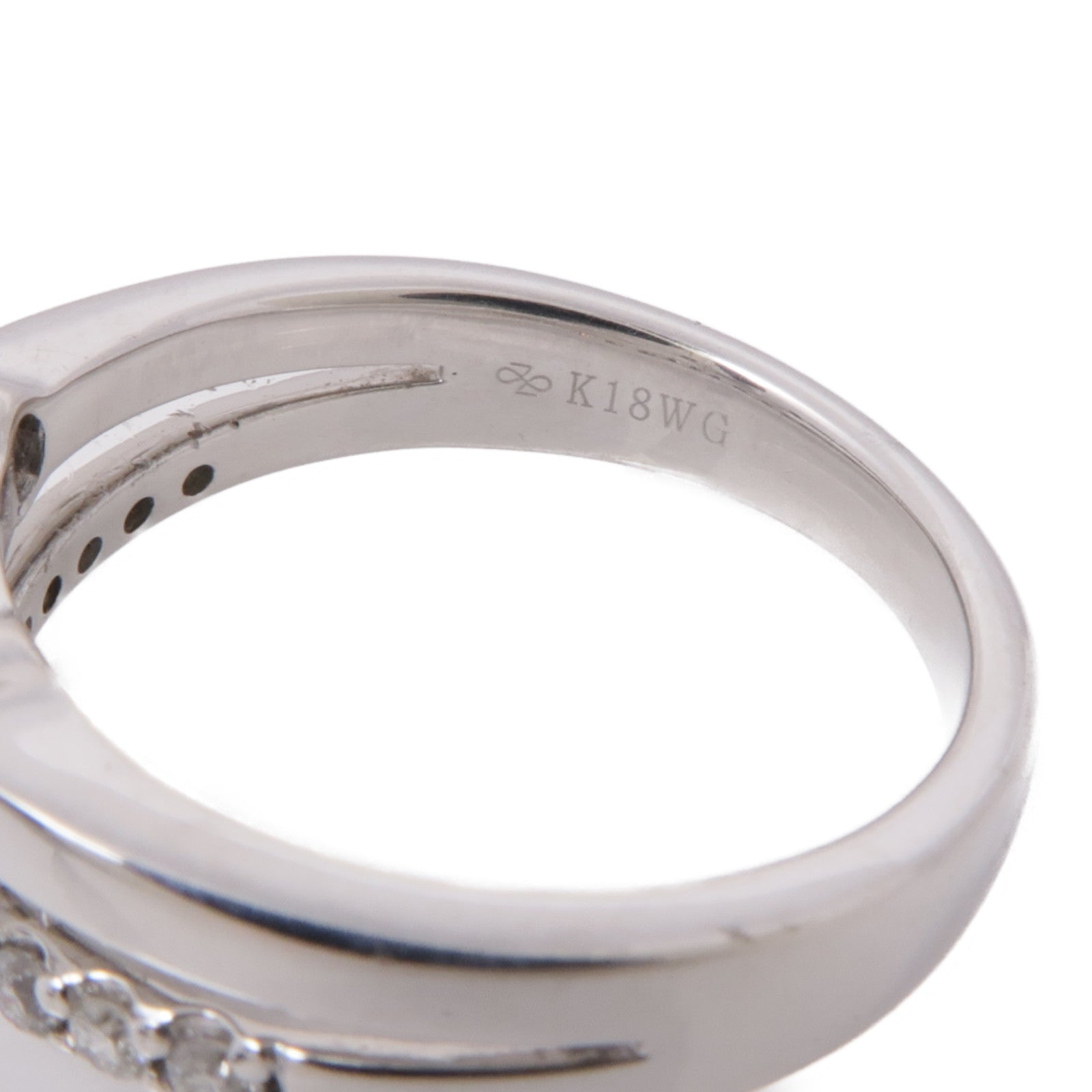 JEWELRY 【激減優惠】18K白金Diamond Ring鑽石戒指US#5.75