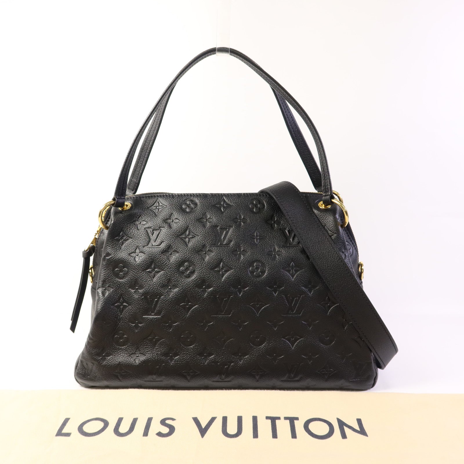 LOUIS VUITTON Monogram Empreinte Ponthieu PM金扣手挽肩背兩用袋