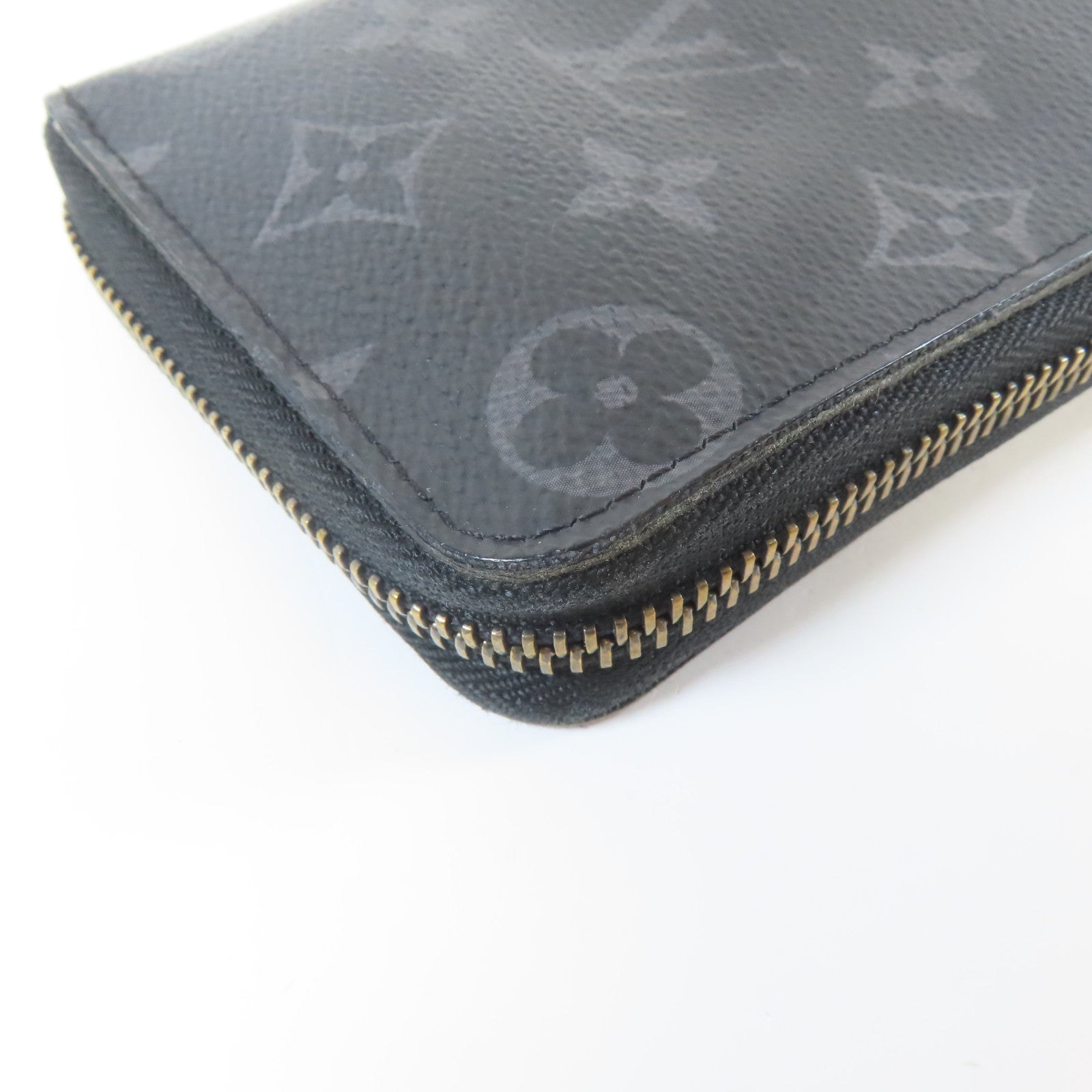 LOUIS VUITTON 【激減優惠】Monogram Eclipse Long Wallet銀扣長錢包黑色
