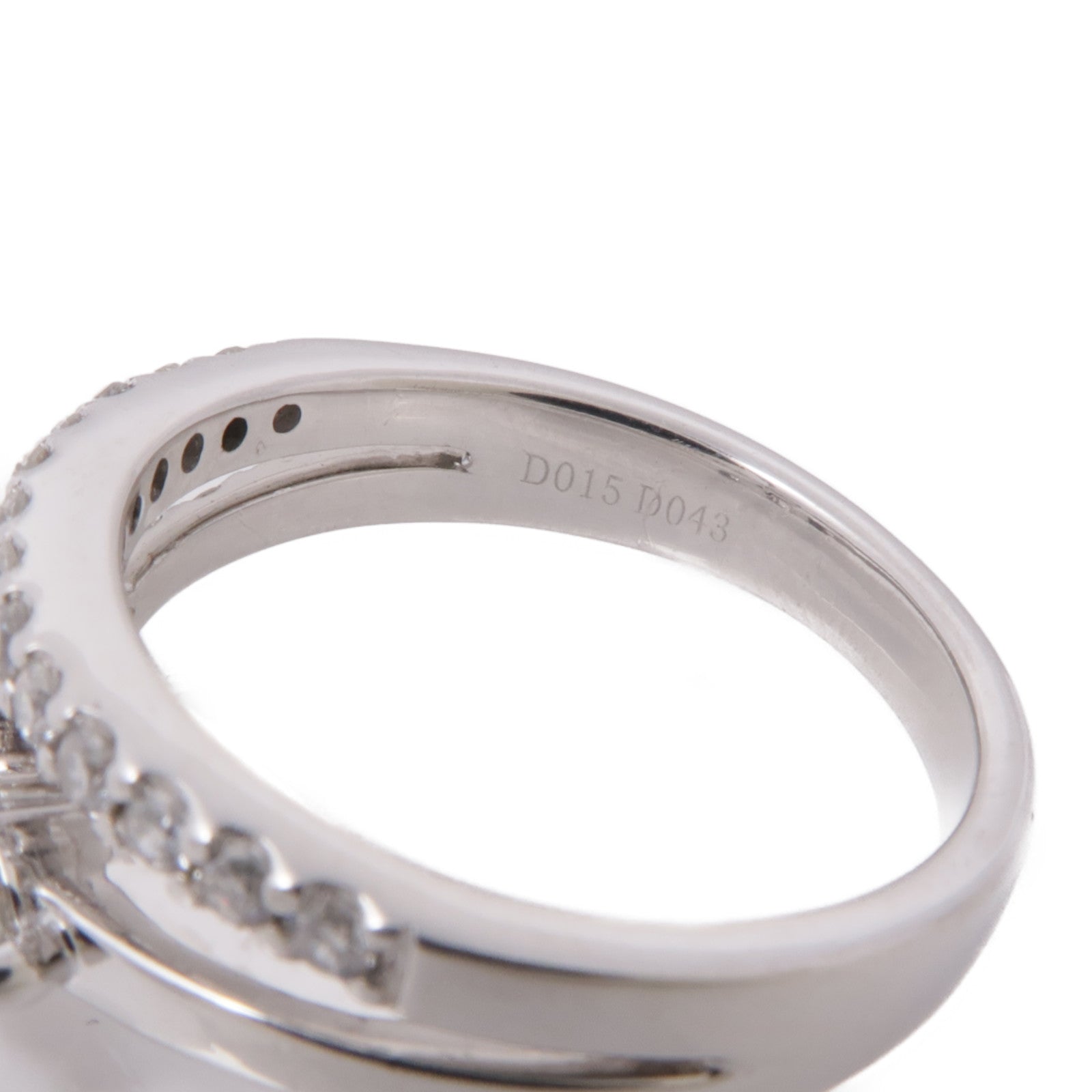 JEWELRY 【激減優惠】18K白金Diamond Ring鑽石戒指US#5.75