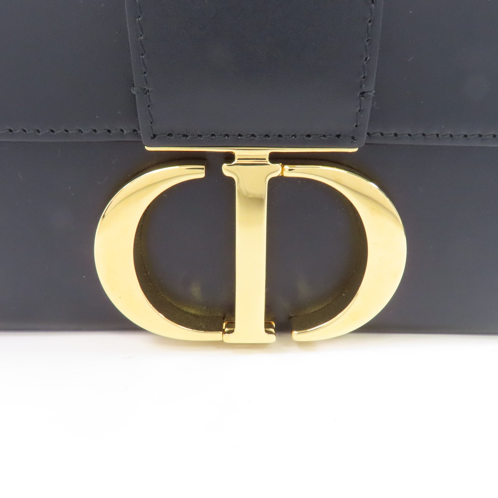Dior 牛皮皮革Montaigne 30金扣肩背袋黑色