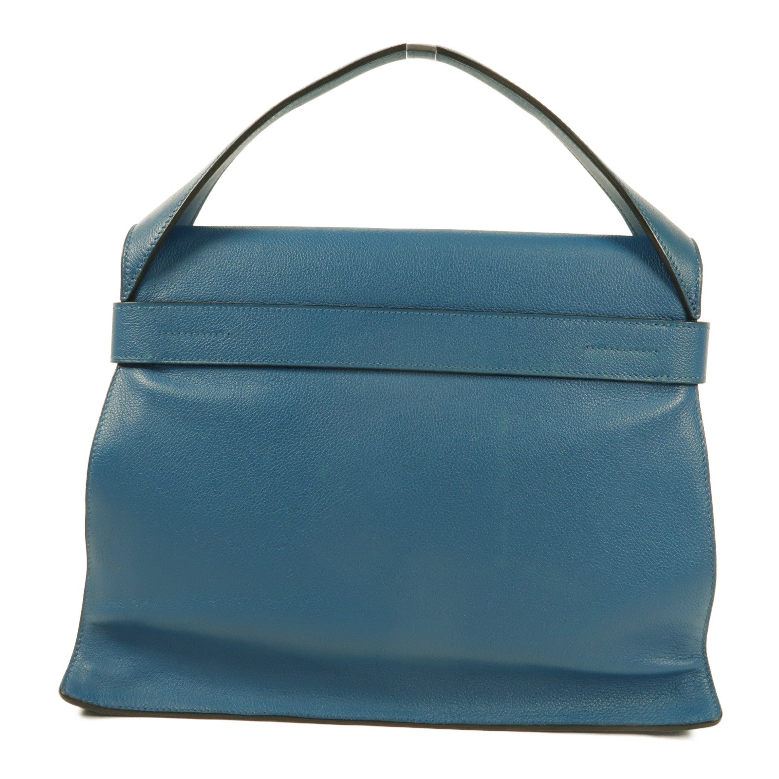 HERMES Evercolor皮革Etribelt手挽袋Bleu De Galice