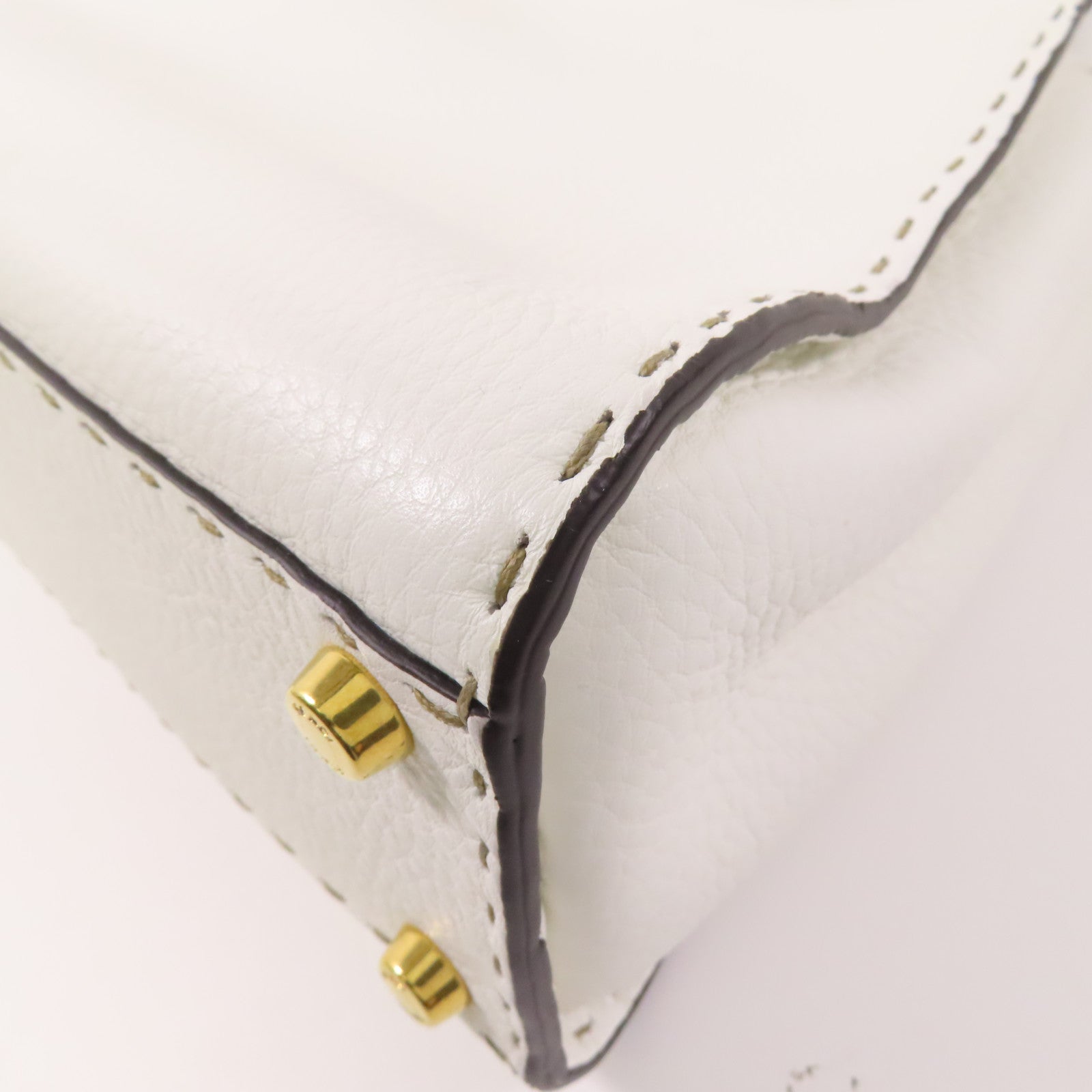 FENDI 牛皮皮革Peekaboo金扣手挽肩背兩用袋