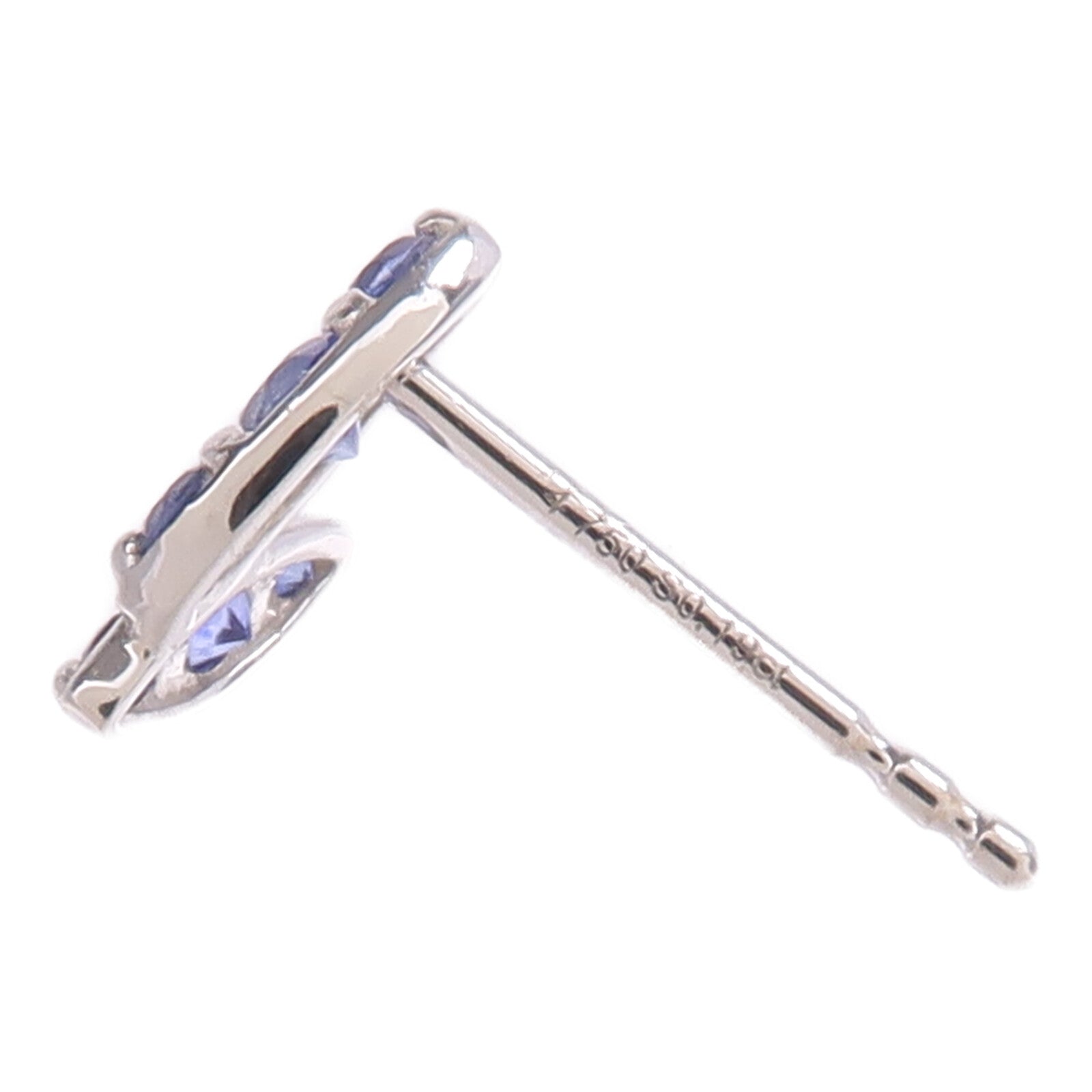 JEWELRY 18K白金Sapphire Earrings藍寶石耳環