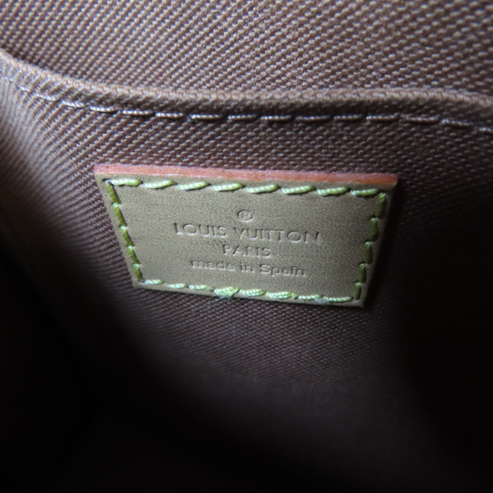 LOUIS VUITTON 【激減優惠】Monogram Petit Sac Plat金扣肩背袋啡色