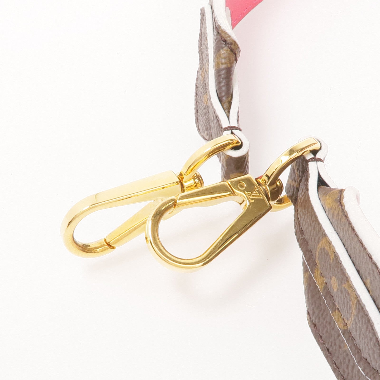 LOUIS VUITTON Monogram Shoulder Strap金扣掛飾