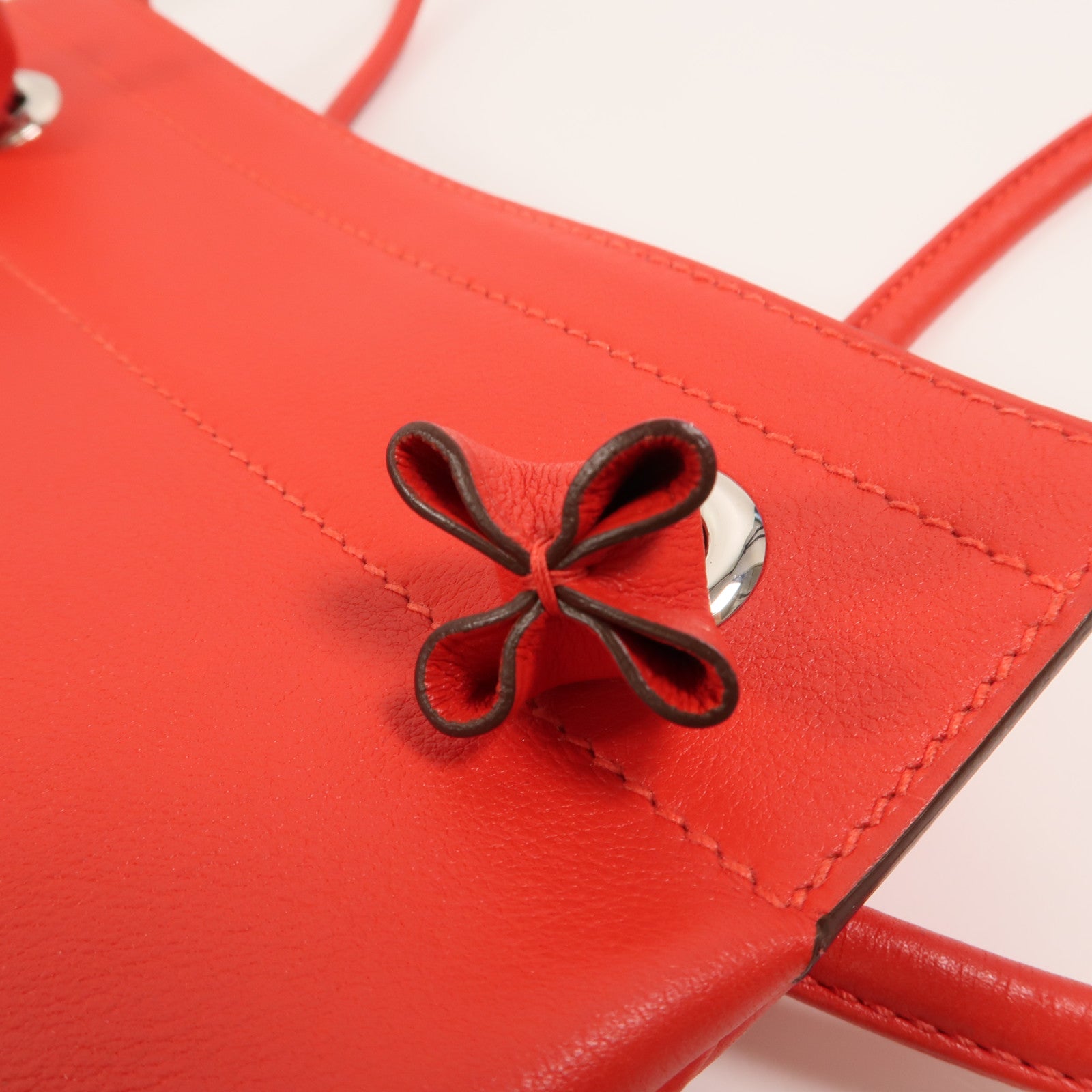 HERMES Swift皮革Aline Mini肩背袋Rouge de Coeur