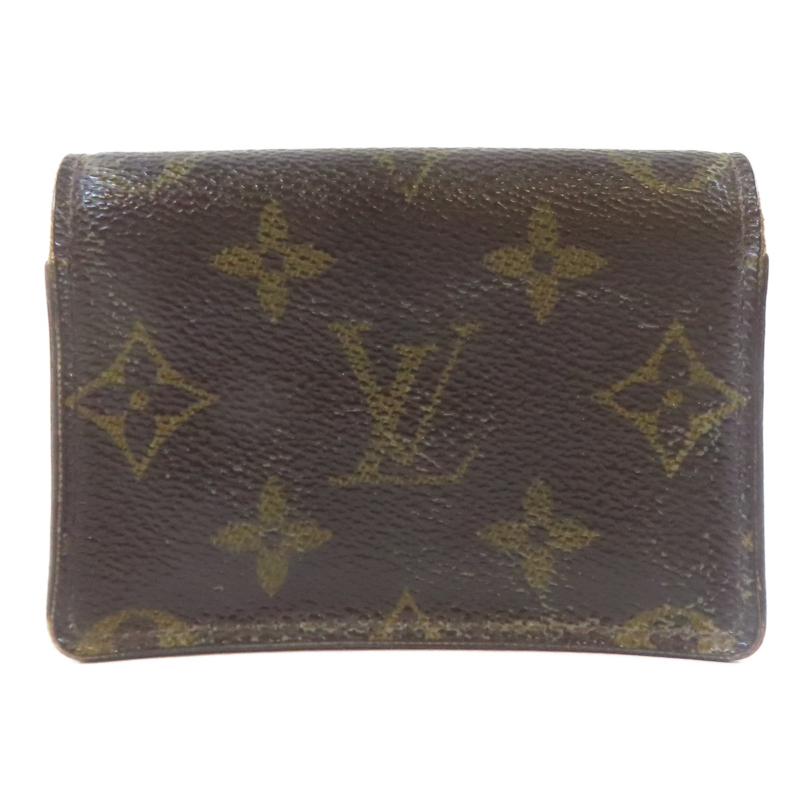 LOUIS VUITTON Monogram Amberop Cartes De Visit Card Case卡片套啡色