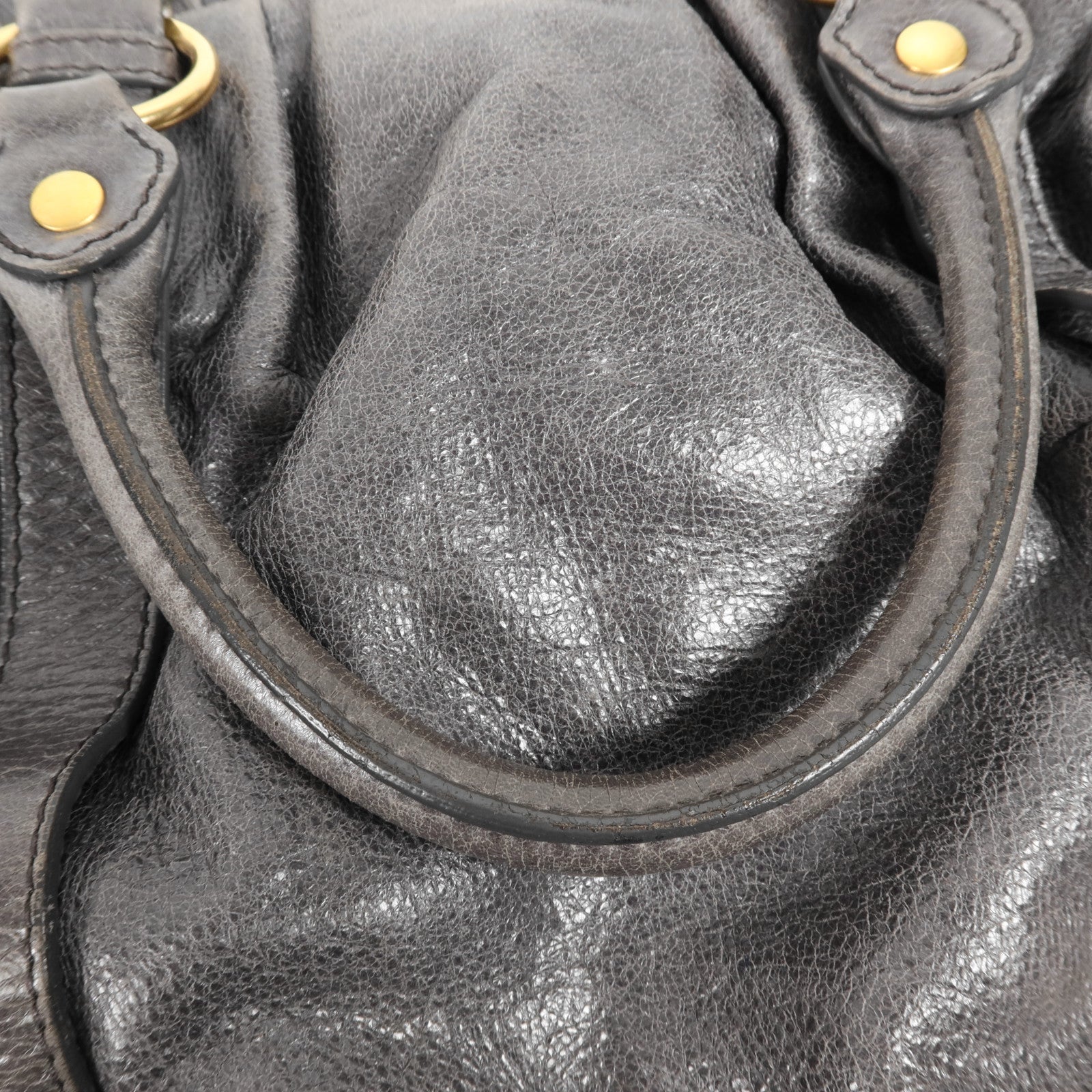 Miu Miu 牛皮皮革Shoulder Bag金扣手挽肩背兩用袋