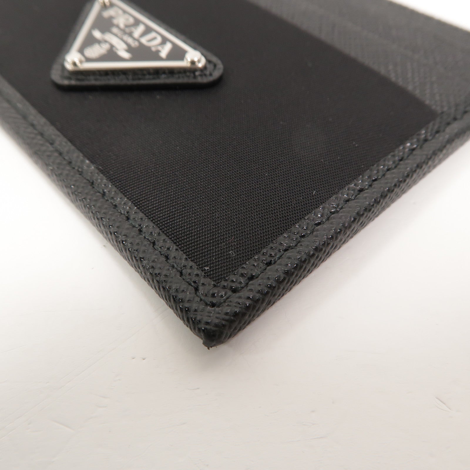 PRADA 尼龍/皮革Re-Nylon & Saffiano Leather Card Holder卡片套