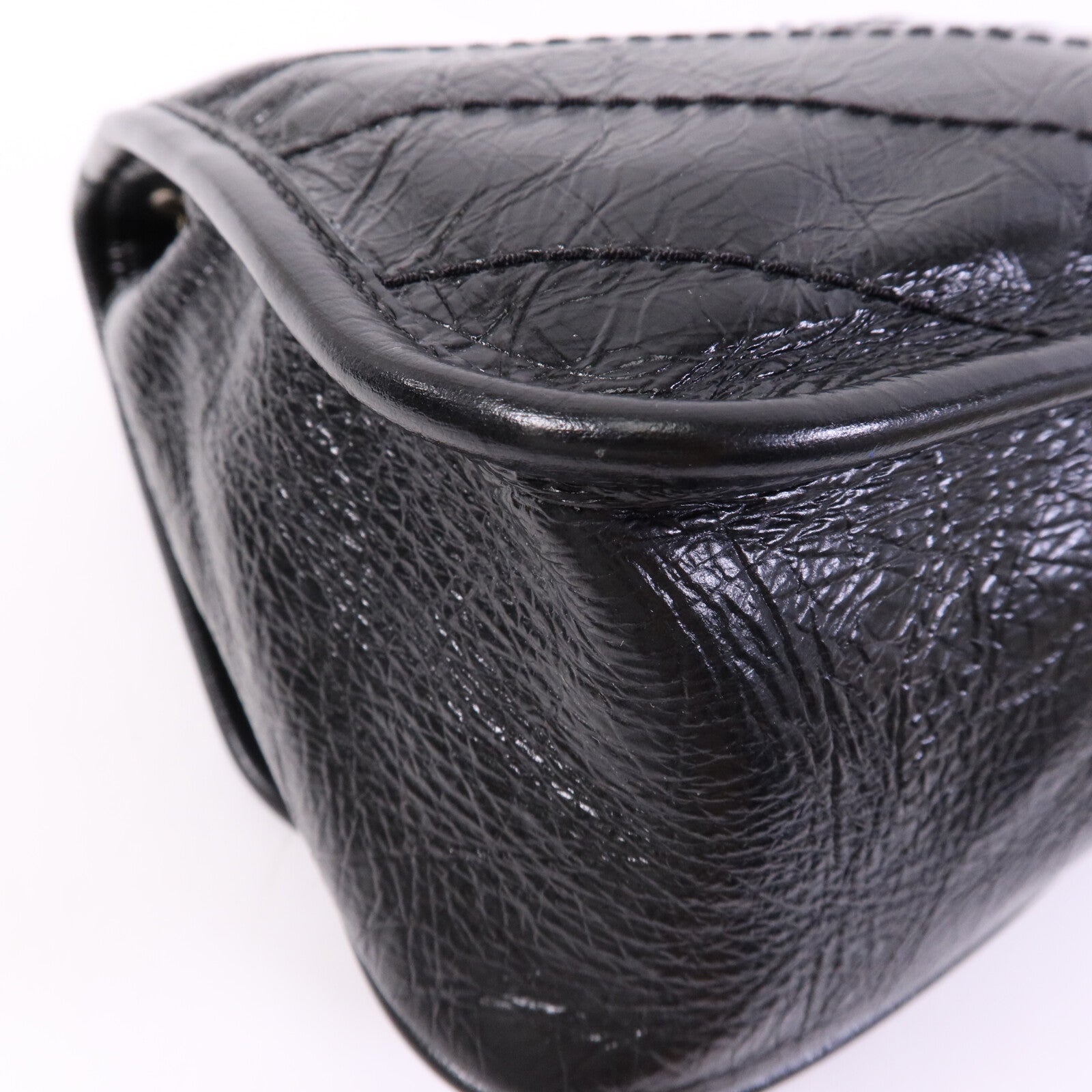 SAINT LAURENT 牛皮皮革Niki Baby銀扣鏈帶肩背袋