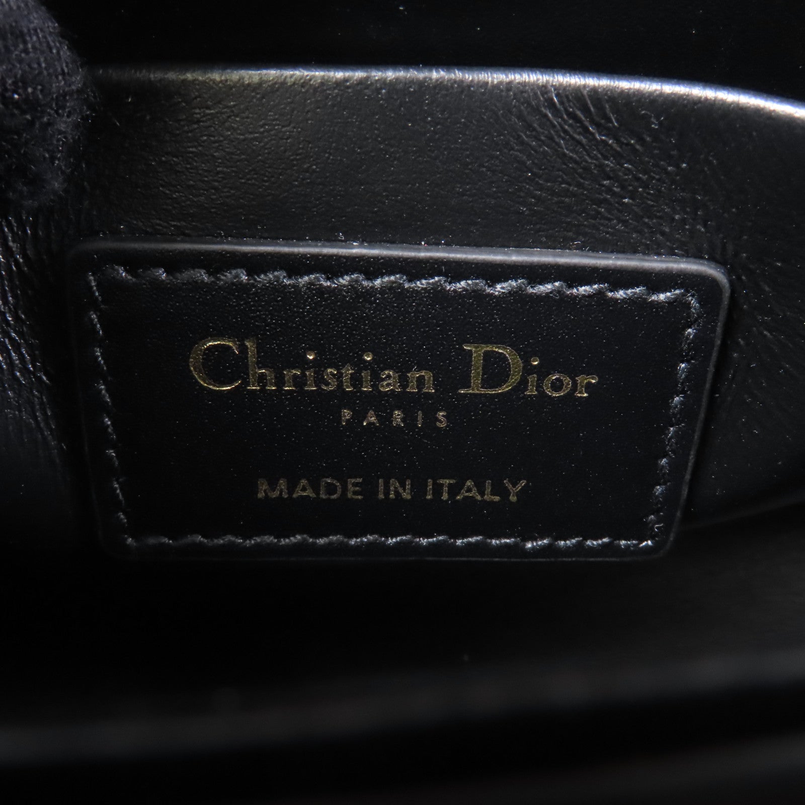 Dior 牛皮皮革Montaigne 30金扣肩背袋黑色