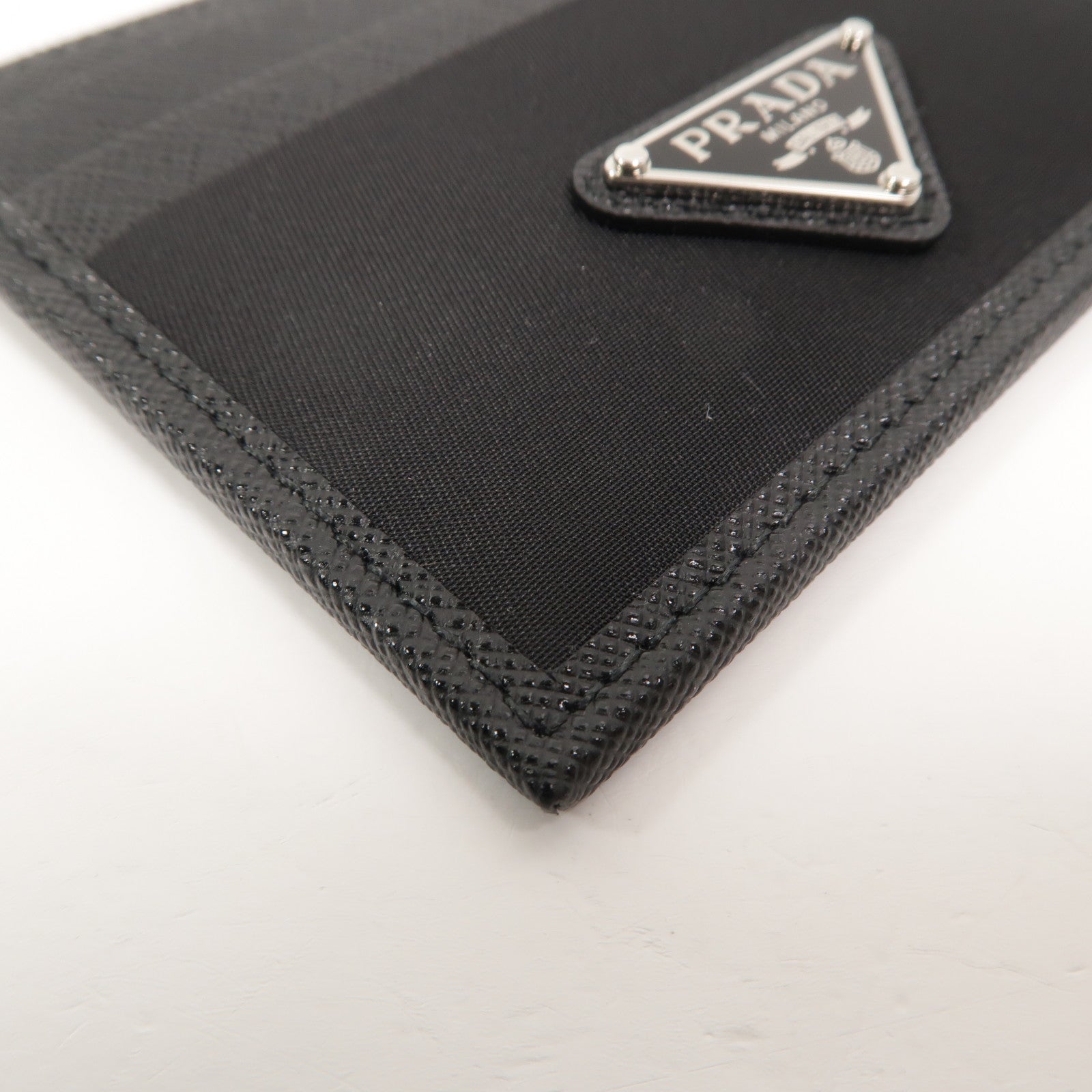 PRADA 尼龍/皮革Re-Nylon & Saffiano Leather Card Holder卡片套