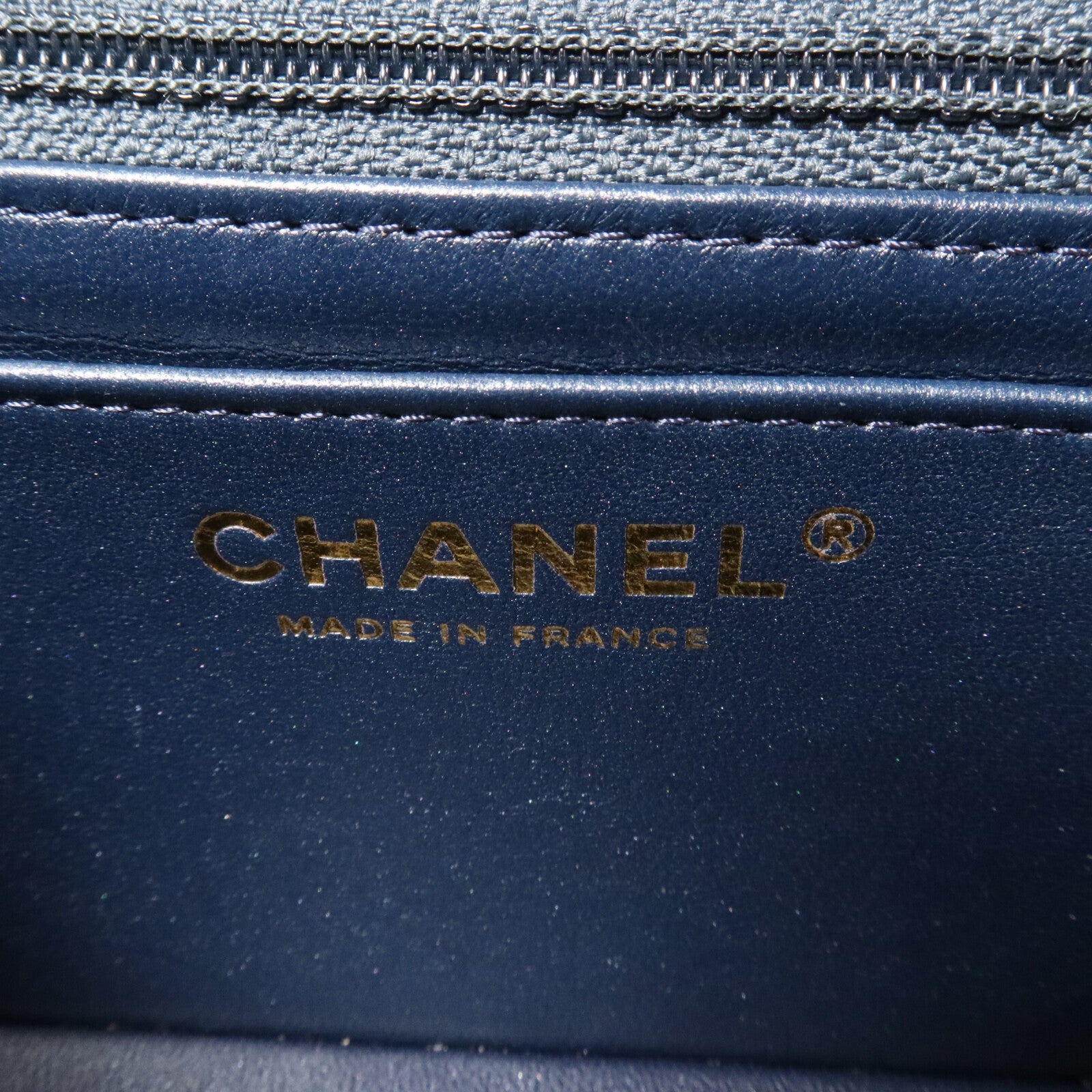 CHANEL 牛仔布Mini Classic 20鏈帶肩背袋