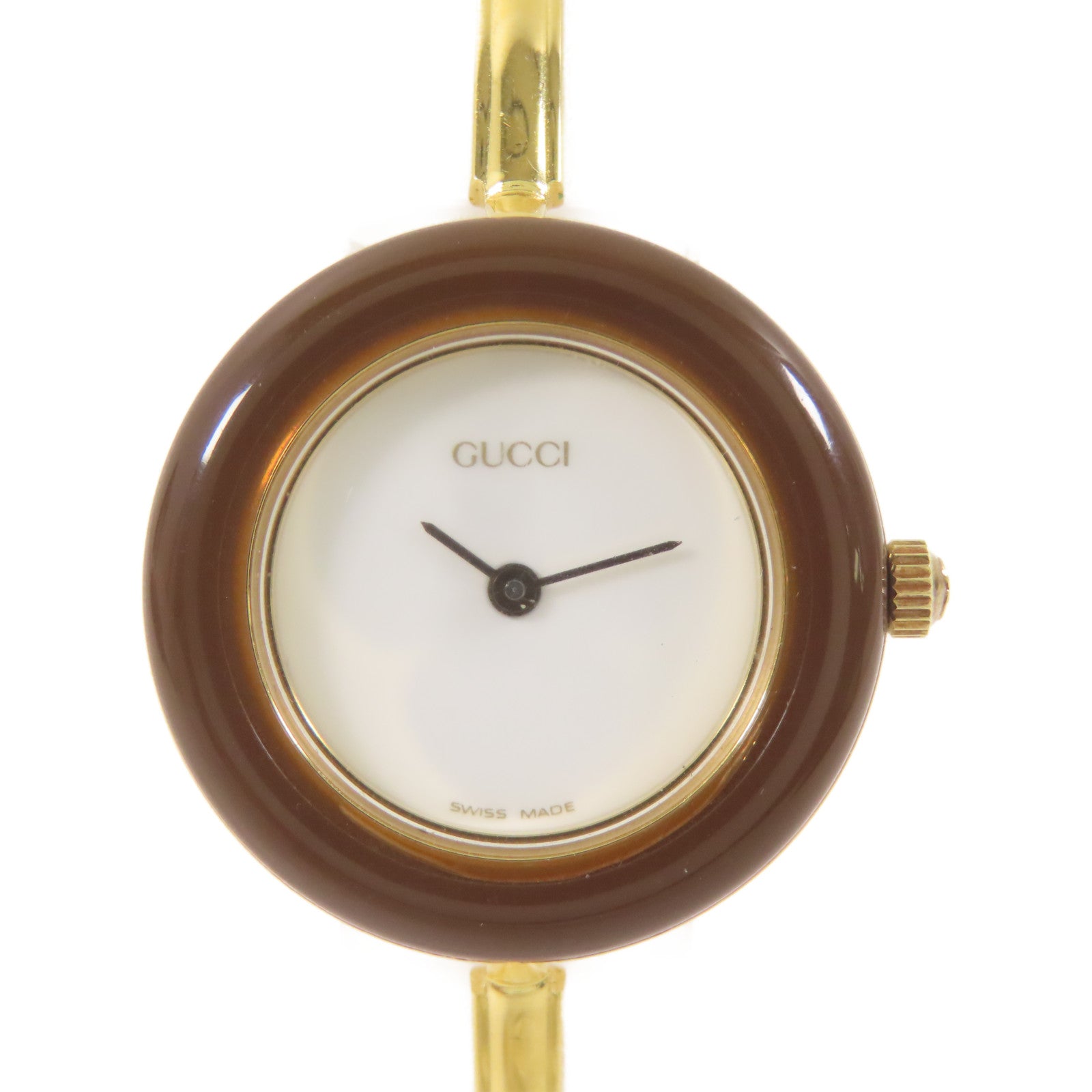 GUCCI Gucci Vintage Watch PVC/金屬手錶石英機芯白色