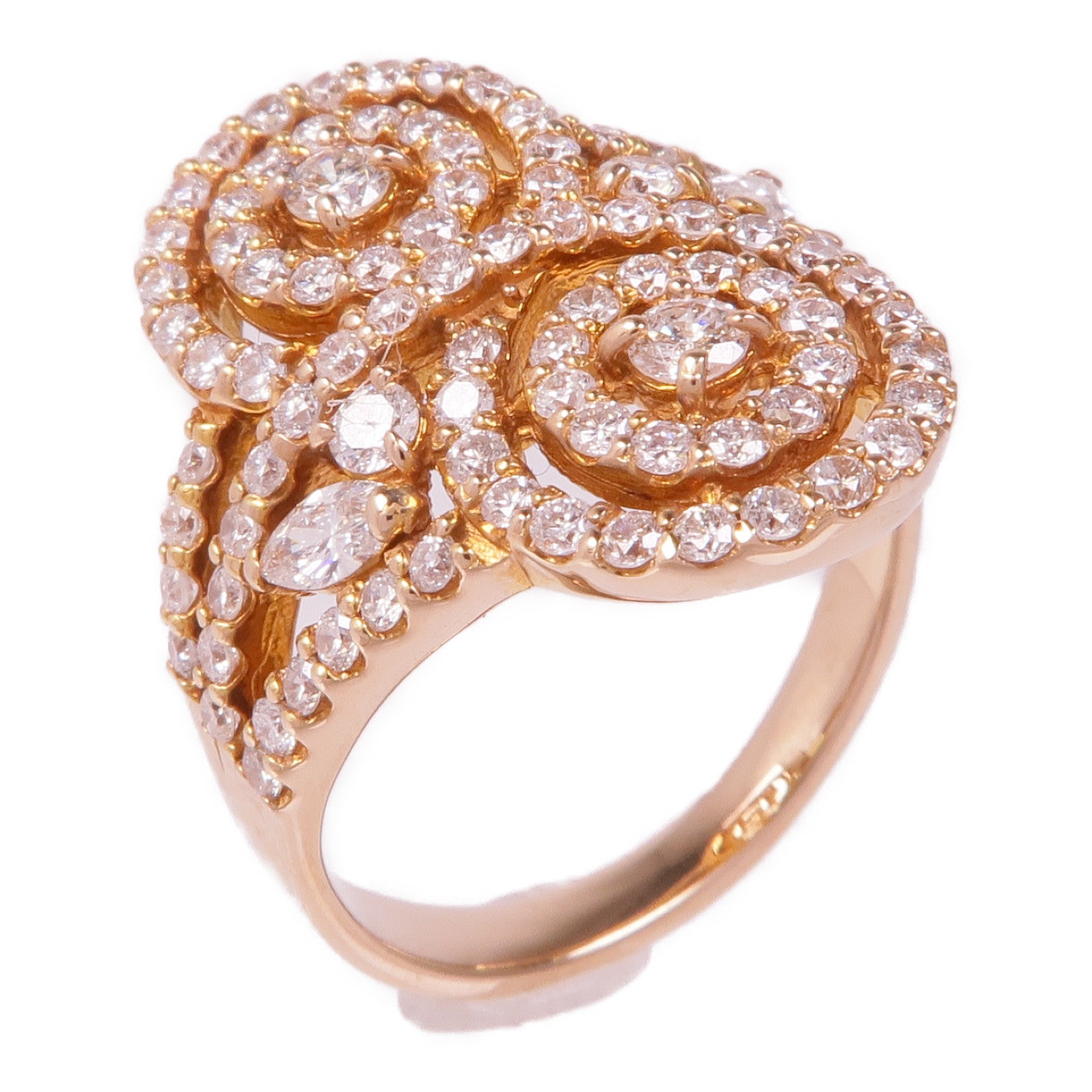 JEWELRY 【激減優惠】18K玫瑰金Diamond Ring鑽石戒指US#6.25