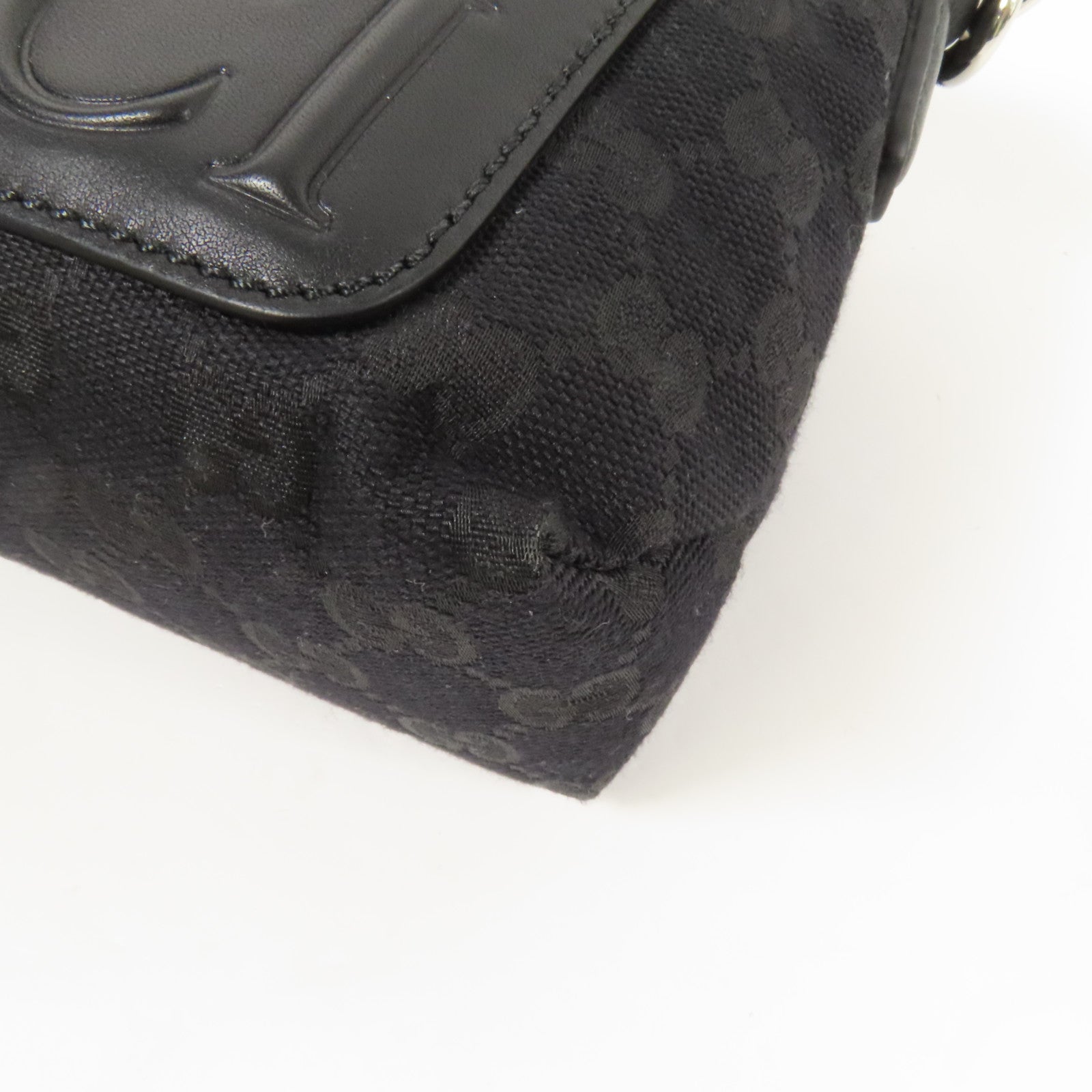 GUCCI 帆布Crossbody GG銀扣手挽肩背兩用袋