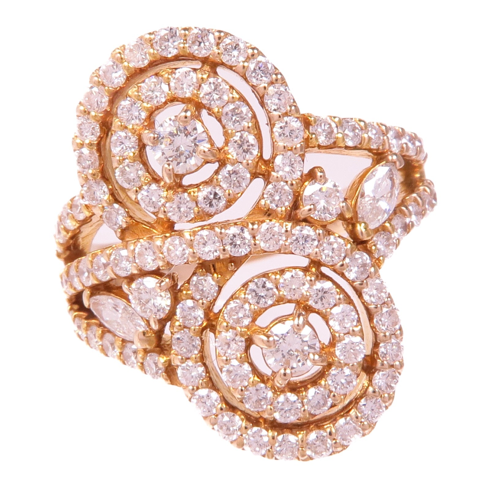 JEWELRY 【激減優惠】18K玫瑰金Diamond Ring鑽石戒指US#6.25