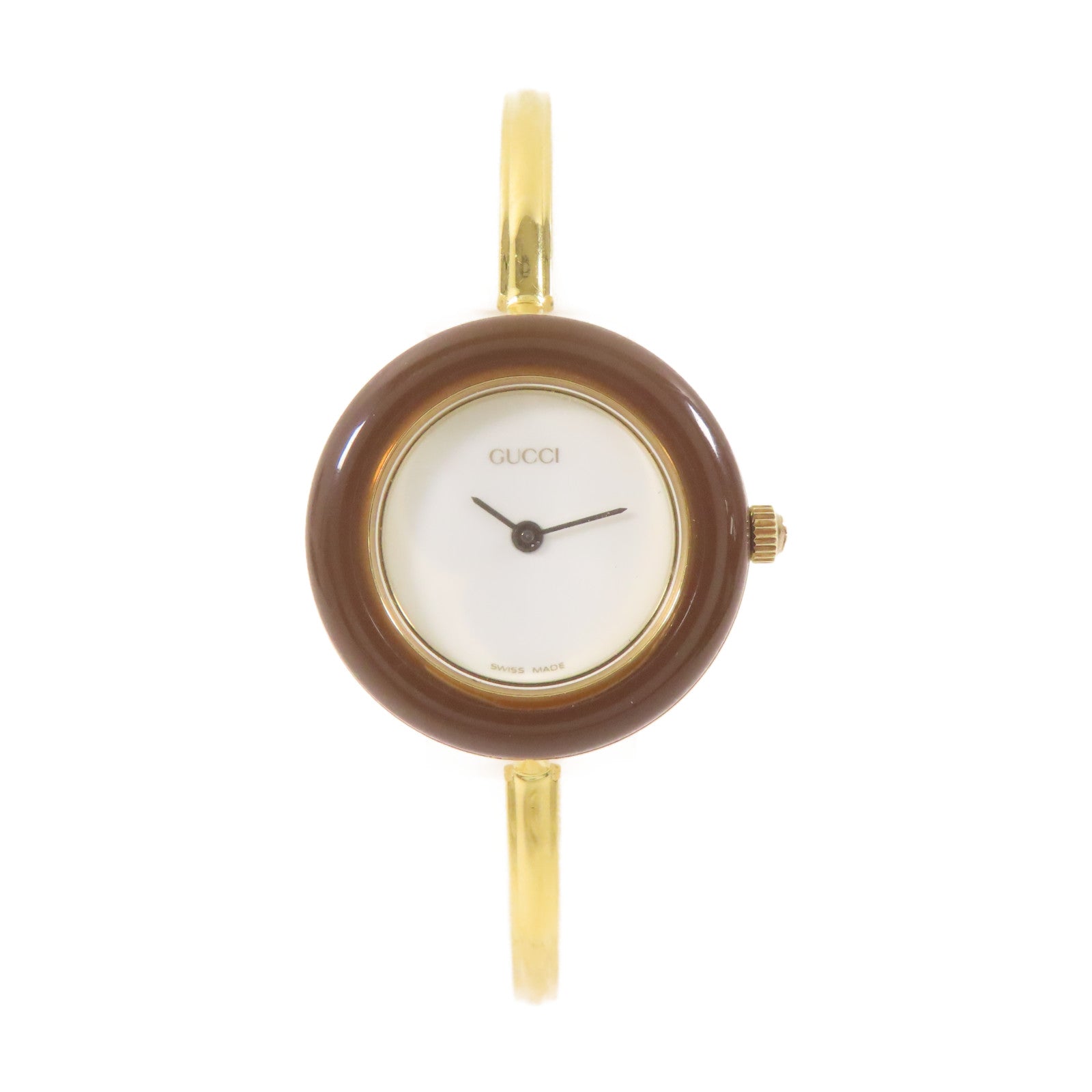 GUCCI Gucci Vintage Watch PVC/金屬手錶石英機芯白色