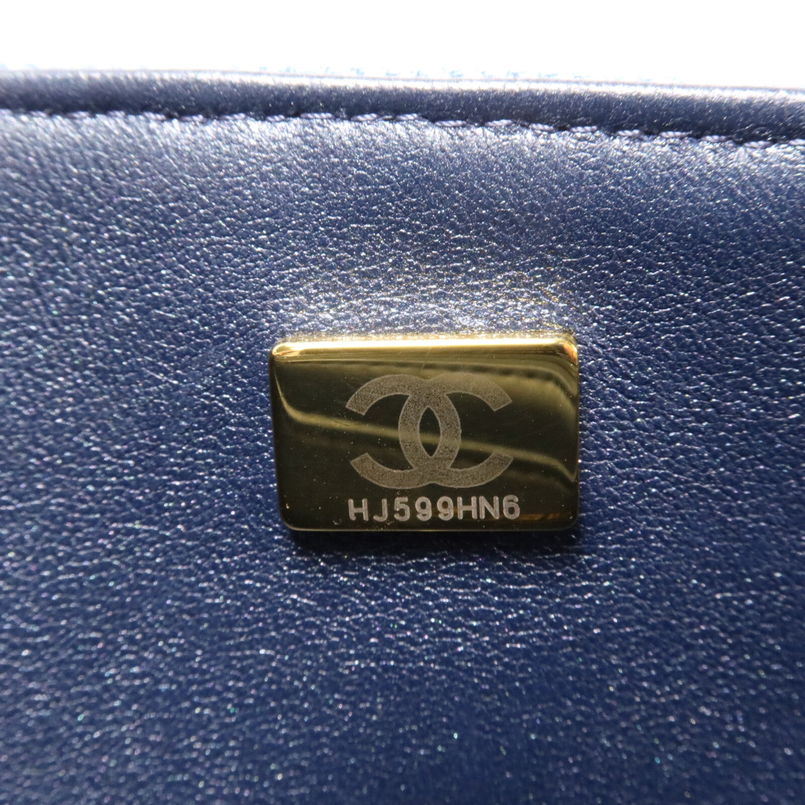 CHANEL 牛仔布Mini Classic 20鏈帶肩背袋