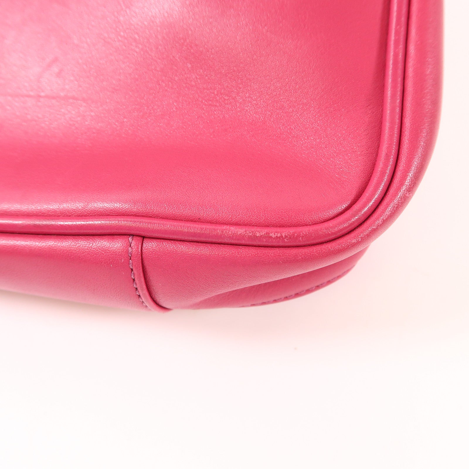 COACH SHW Handbag Calfskin Leather Pink