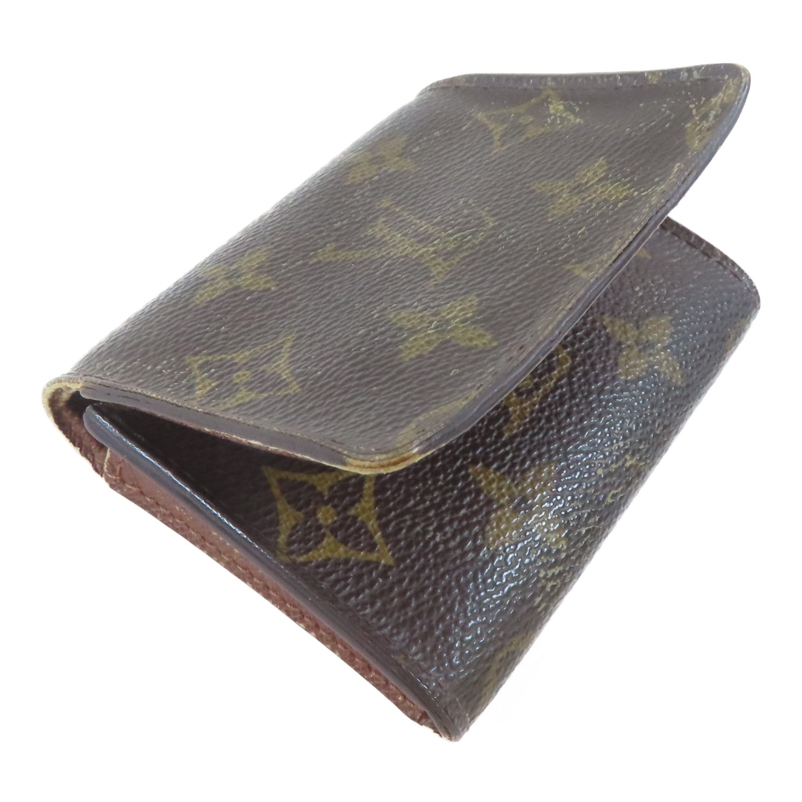 LOUIS VUITTON Monogram Amberop Cartes De Visit Card Case卡片套啡色
