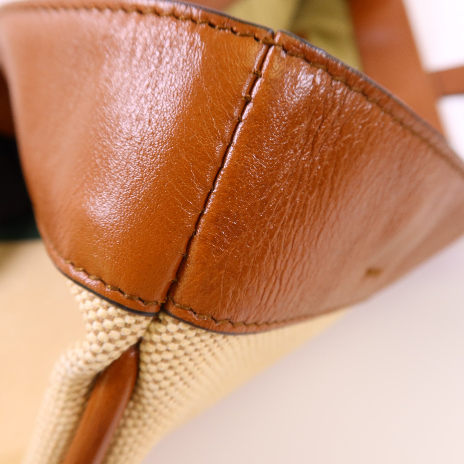 GUCCI 帆布Sherry Line Vintage Tote Bag金扣手挽肩背兩用袋