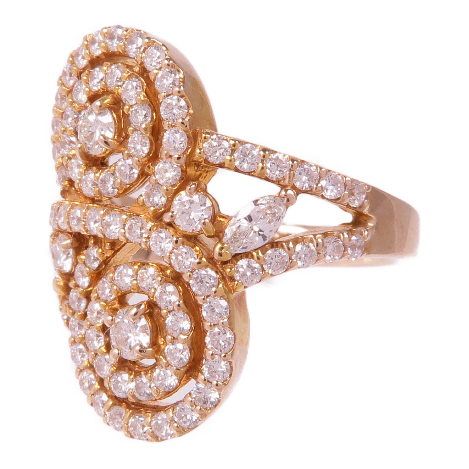 JEWELRY 【激減優惠】18K玫瑰金Diamond Ring鑽石戒指US#6.25