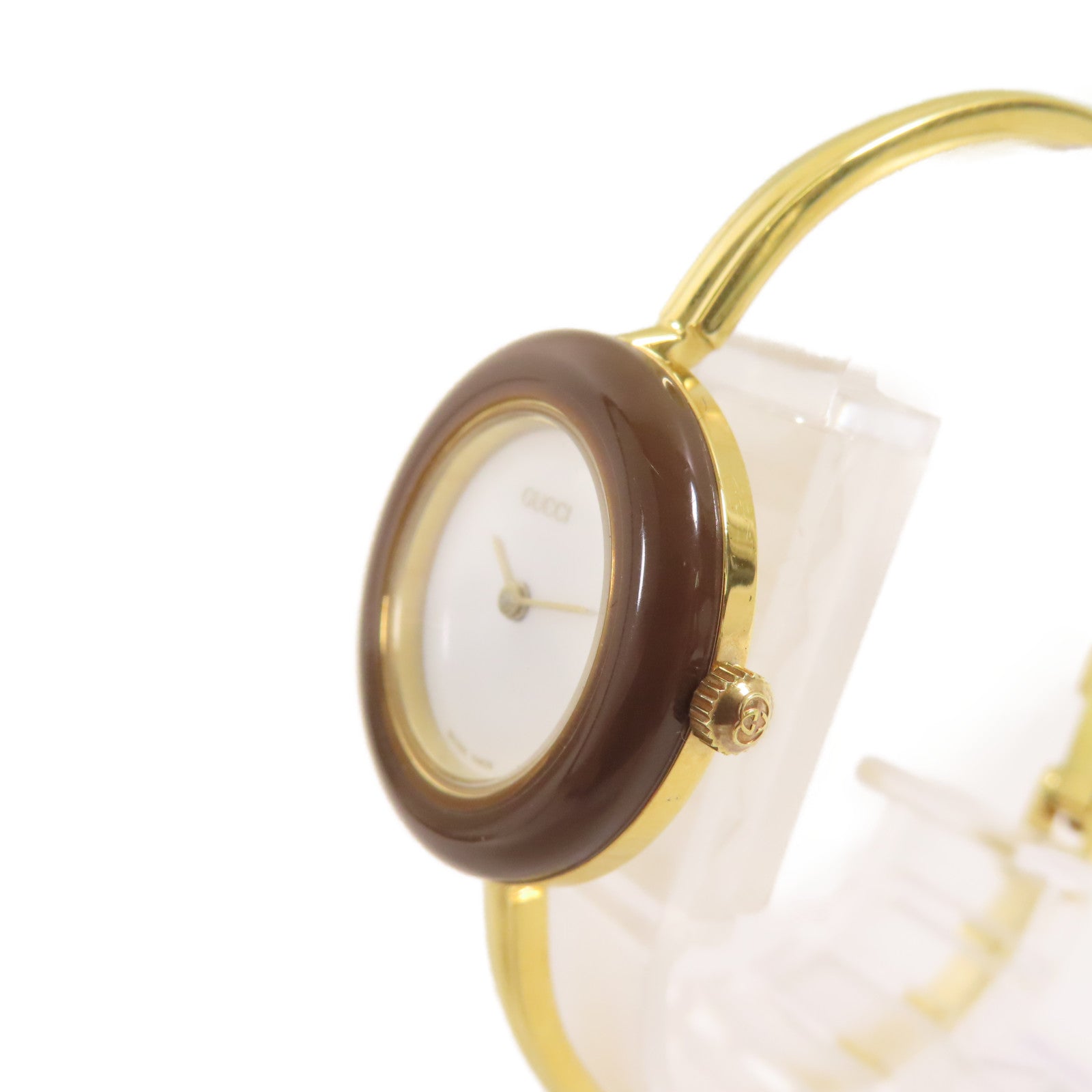 GUCCI Gucci Vintage Watch PVC/金屬手錶石英機芯白色