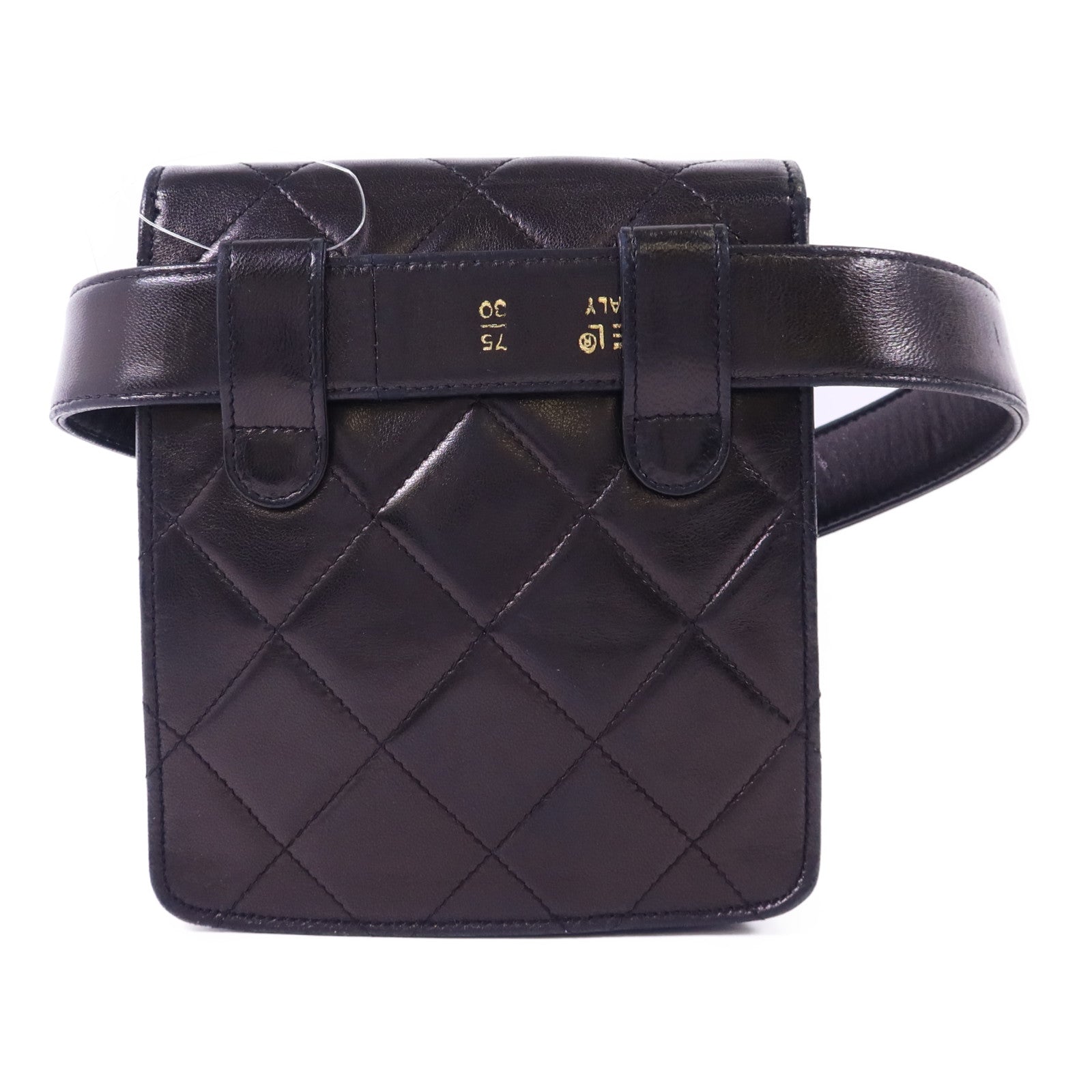 CHANEL 羊皮皮革Waist Bag金扣腰包