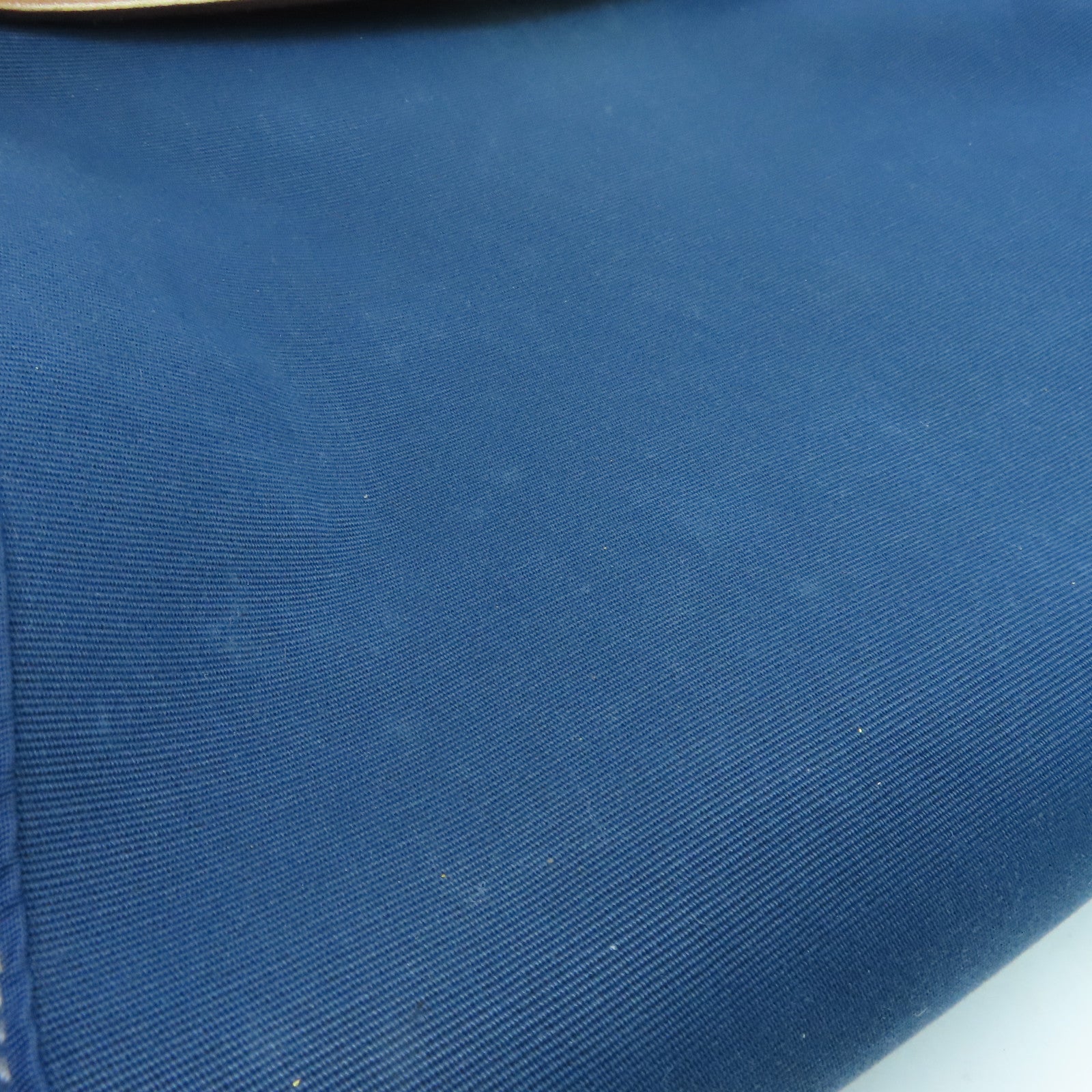 HERMES 帆布HerBag PM銀扣手挽肩背兩用袋Blue De Malte/藍色
