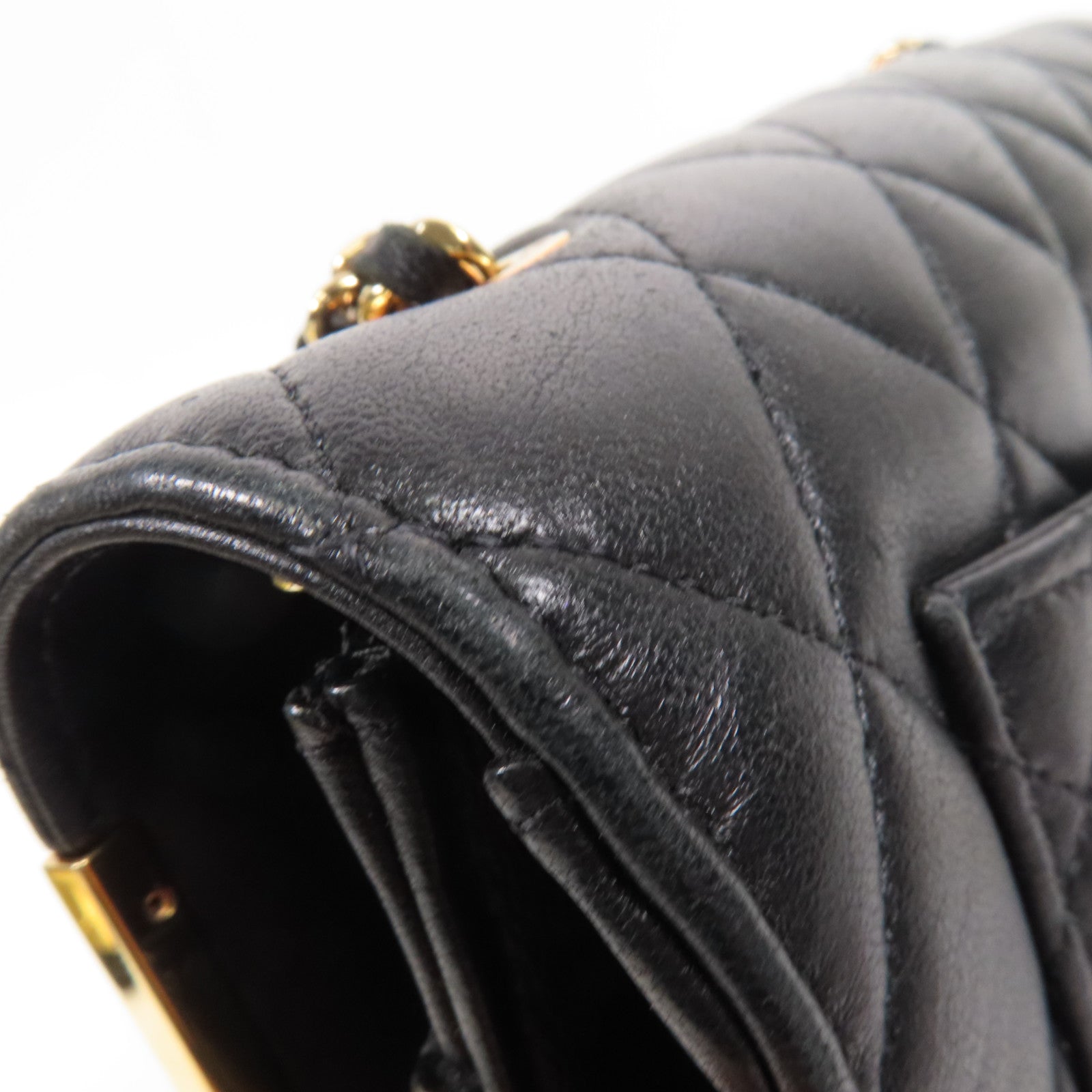 CHANEL 羊皮皮革Wallet On Chain金扣肩背袋