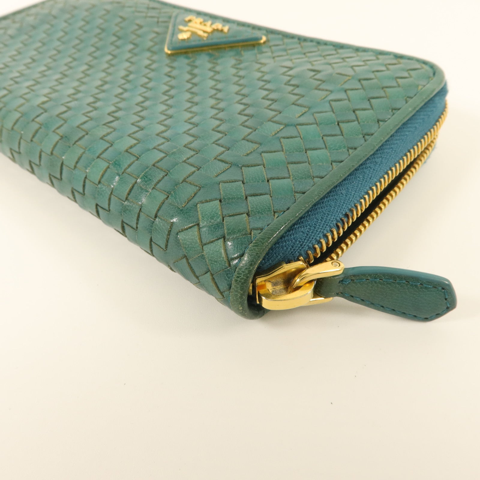 PRADA 牛皮皮革Zipper Long Wallet長錢包