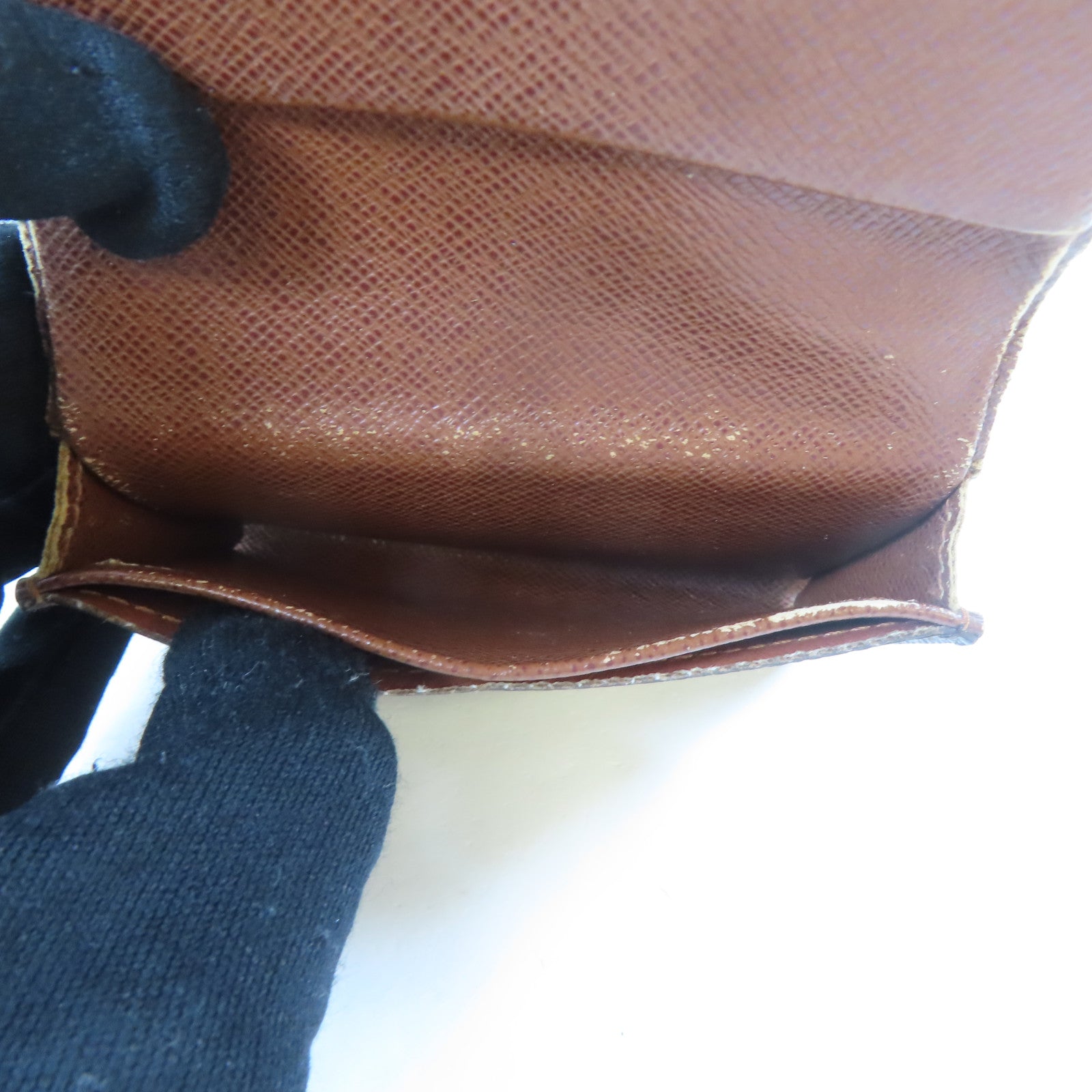 LOUIS VUITTON Monogram Amberop Cartes De Visit Card Case卡片套啡色