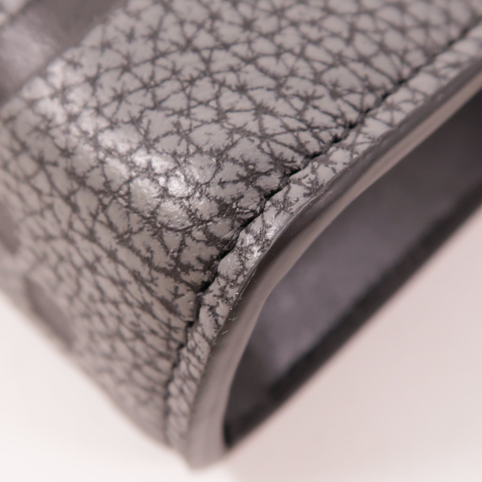 GUCCI SHW Jumbo GG Mini Shoulder Bag Black/Gray Leather 795240