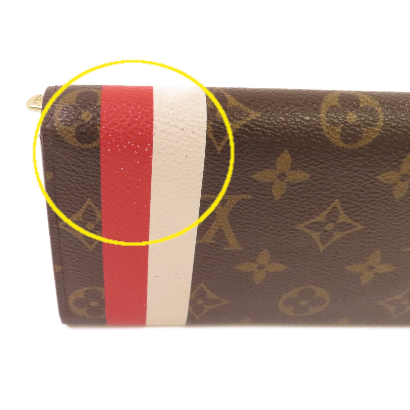 LOUIS VUITTON Monogram Portefeuille Sarah Long wallet金扣長錢包啡色