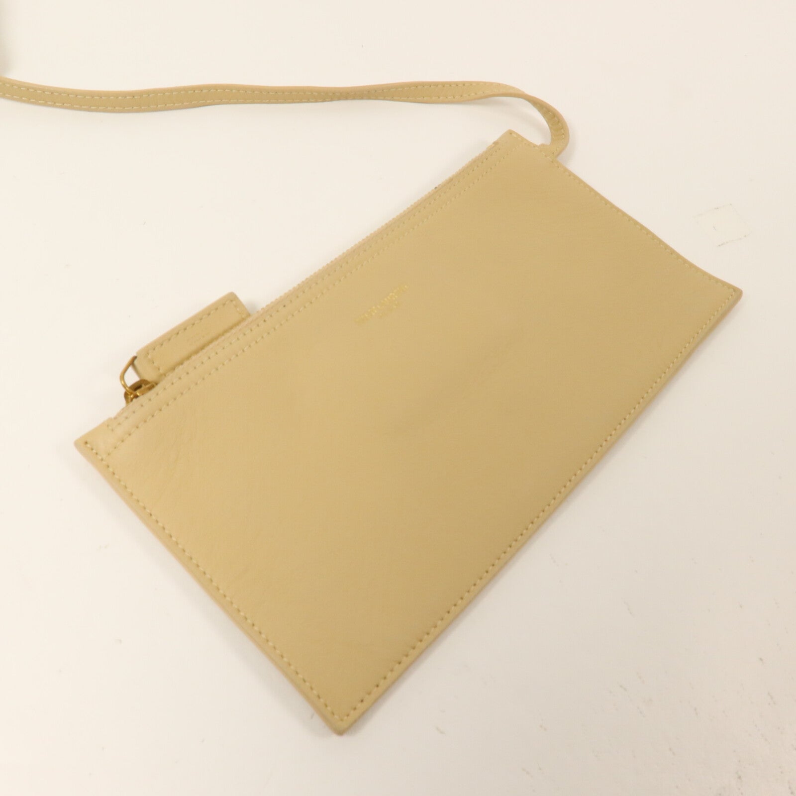 SAINT LAURENT 牛皮皮革Suzanne Hobo鏈帶肩背袋