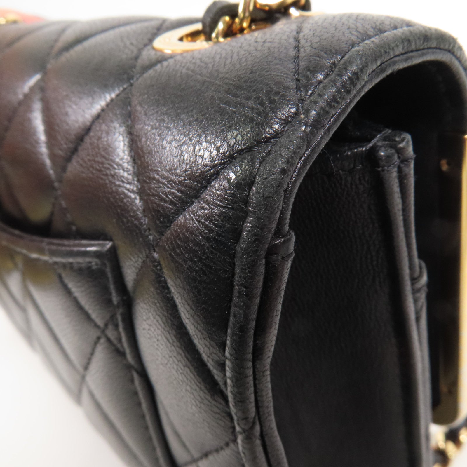 CHANEL 羊皮皮革Wallet On Chain金扣肩背袋