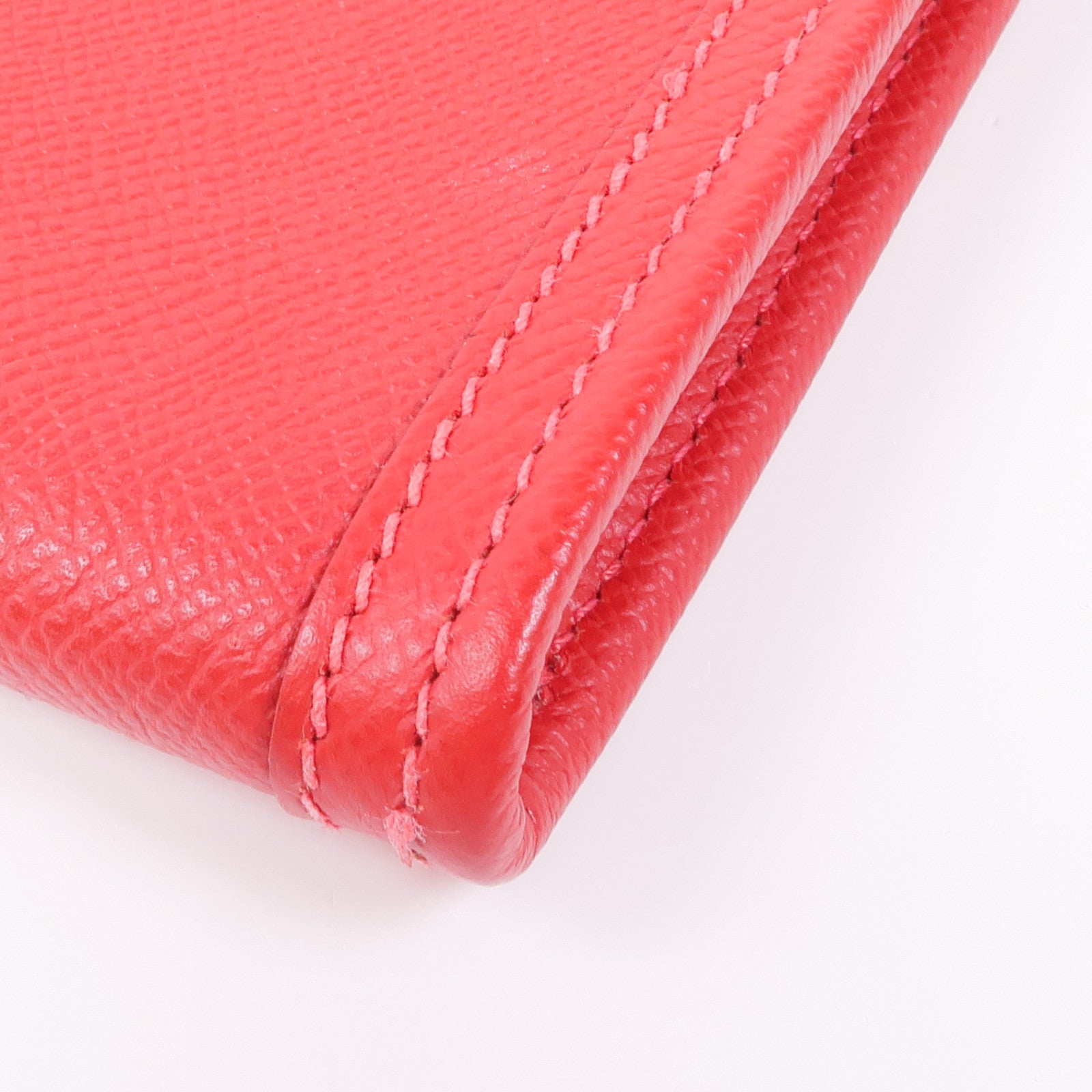 HERMES Epsom皮革Jige Elan手拿包Rouge Casaque