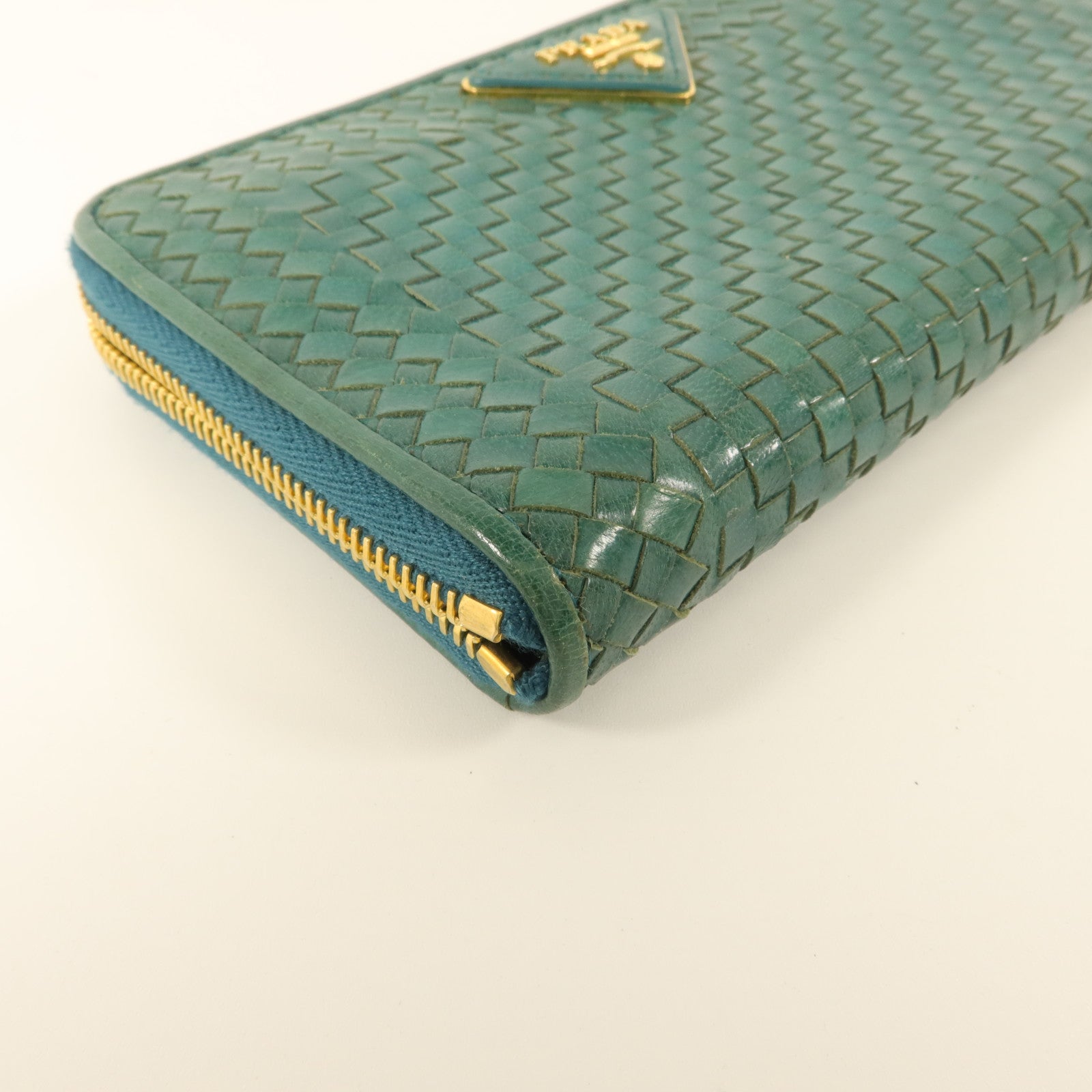 PRADA 牛皮皮革Zipper Long Wallet長錢包
