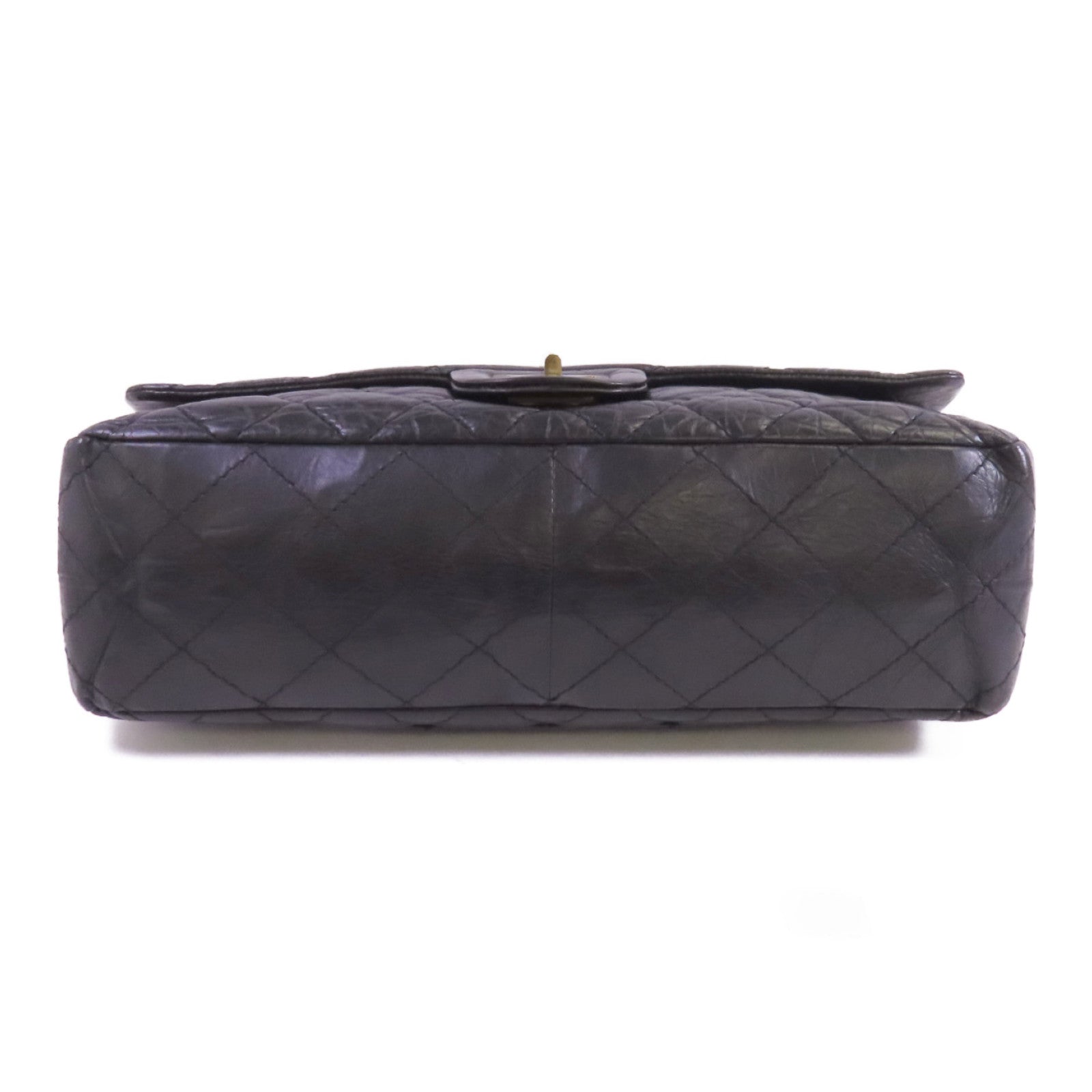 CHANEL 牛皮皮革2.55 Large金扣鏈帶肩背袋