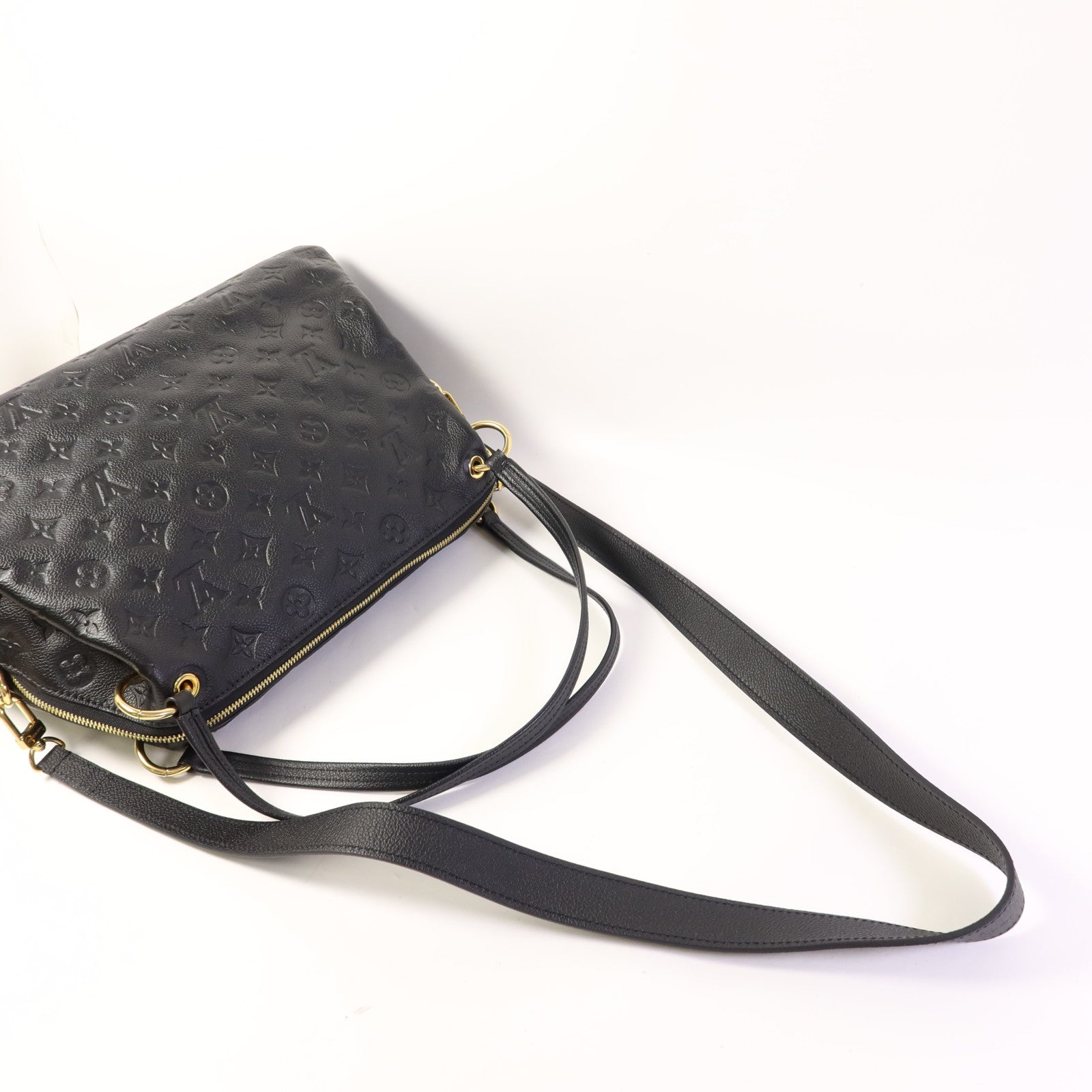 LOUIS VUITTON Monogram Empreinte Ponthieu PM金扣手挽肩背兩用袋